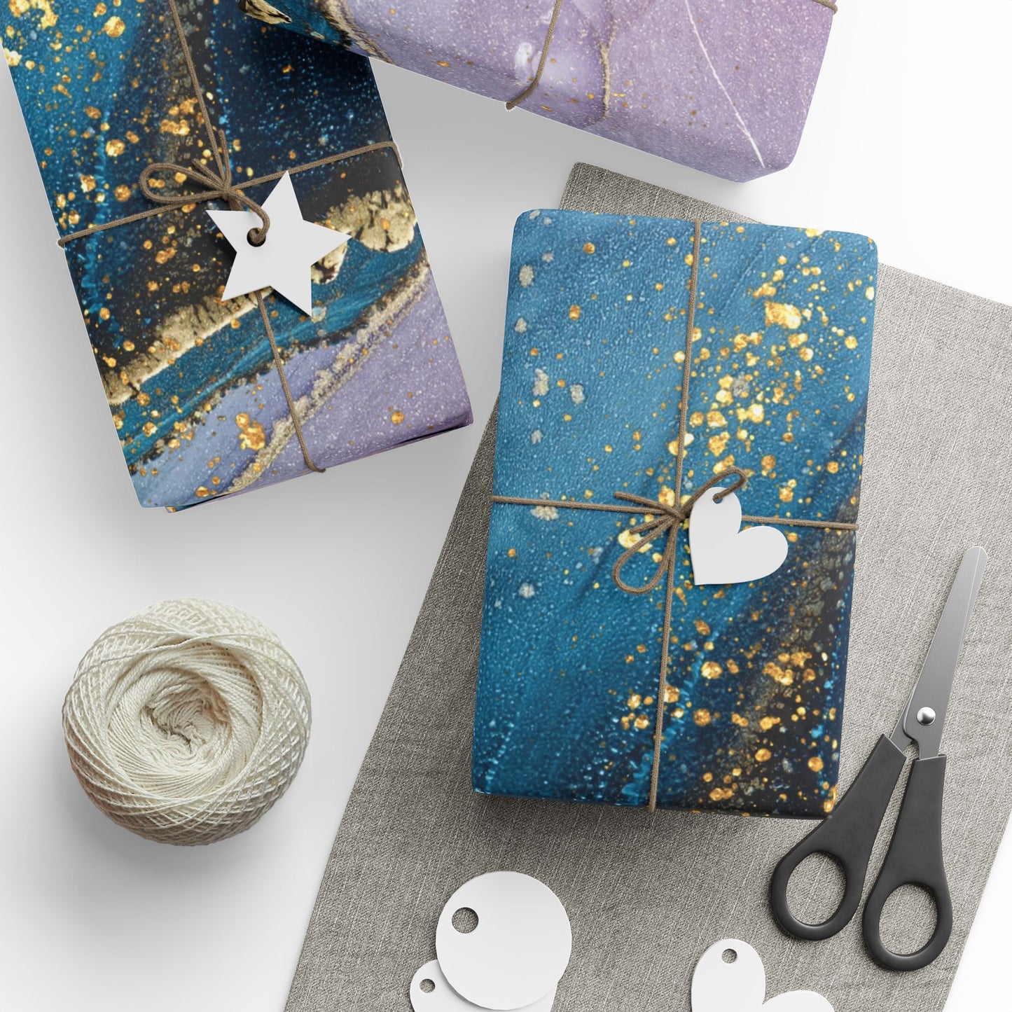 Ocean Wave Wrapping Paper, Vibrant Gift Wrap for Birthdays, Holidays, Crafting, Eco-Friendly, Unique Gift Presentation