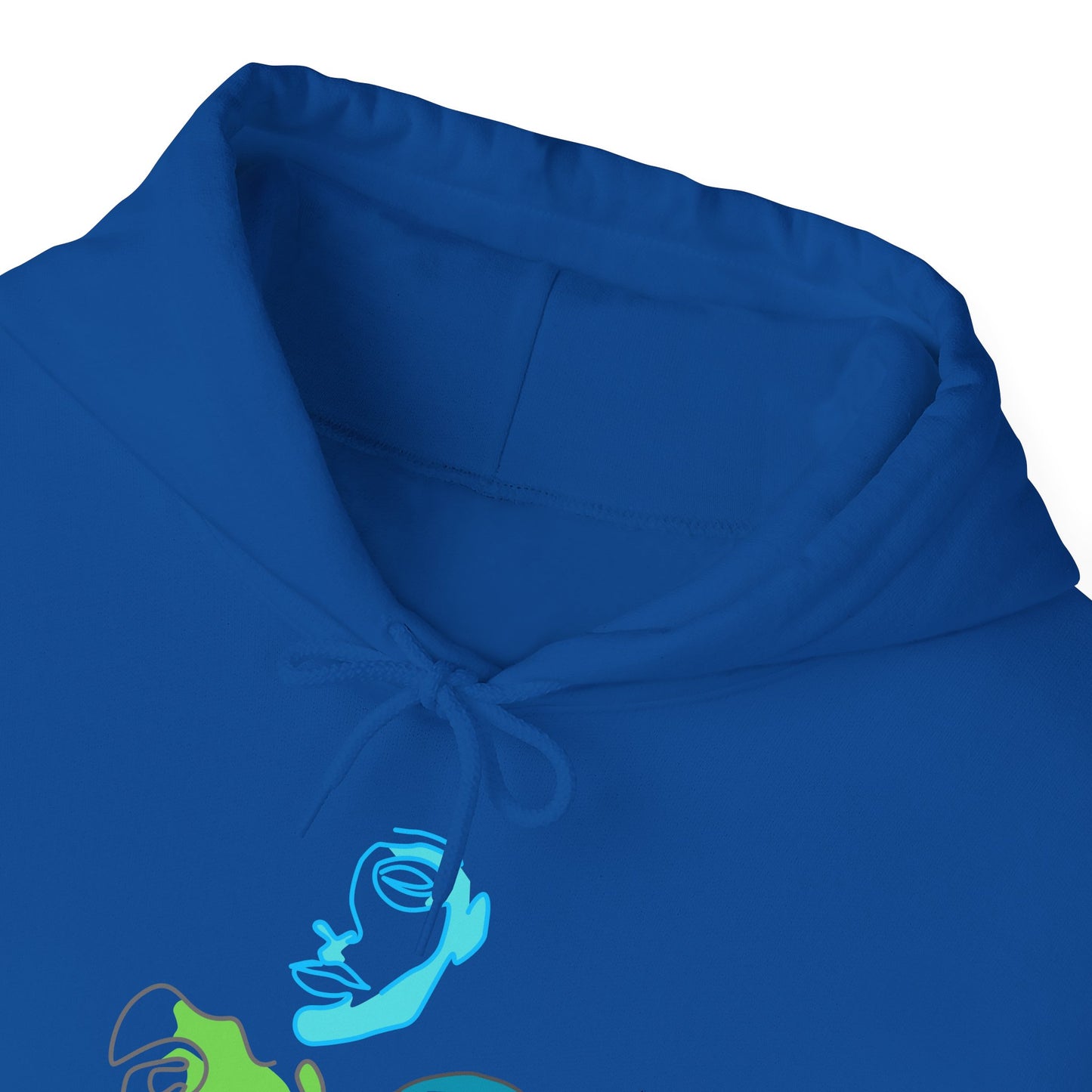 Whimsical Character Hoodie, Cozy Unisex Sweatshirt, Fun Gift for Friends, Casual Wear, Unique Art Design