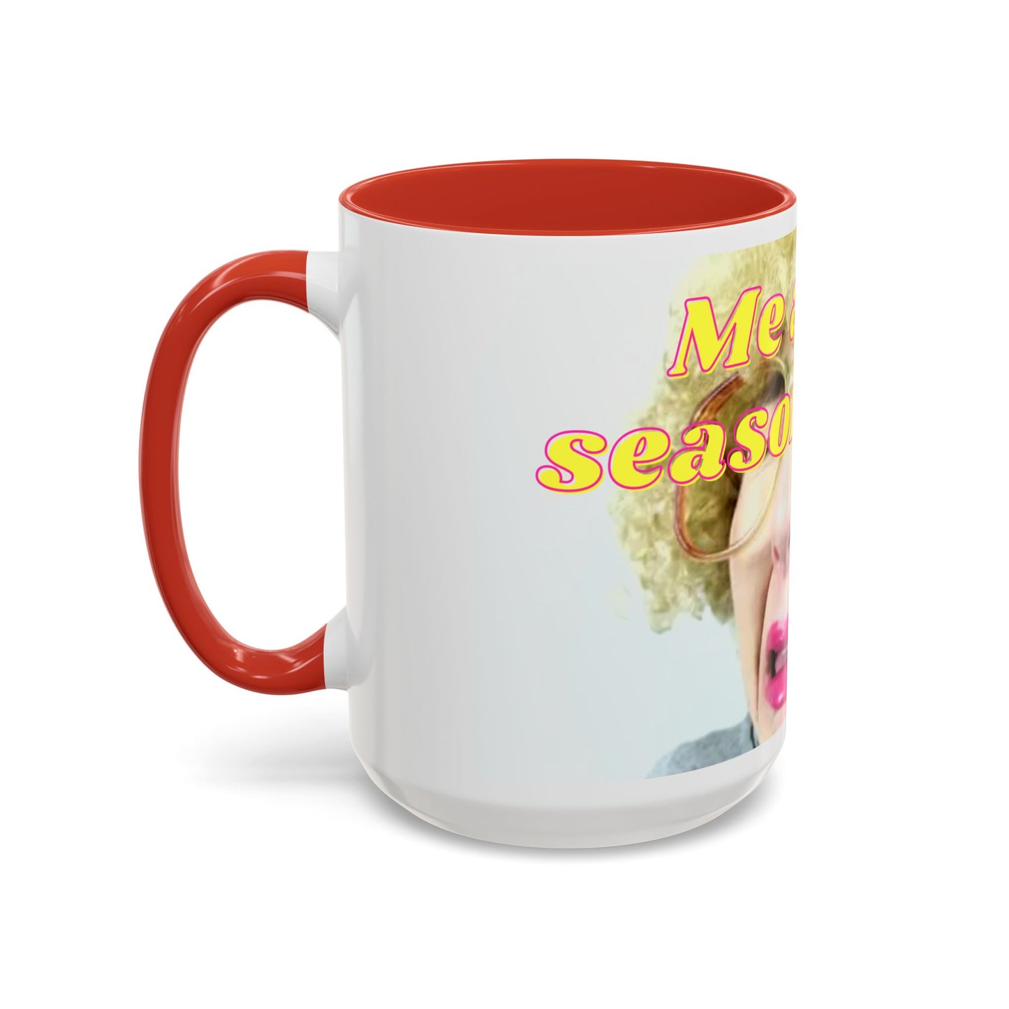 Humorous Accent Coffee Mug, "Me at the season finale", Funny Gift for TV Lovers, Comedy Merchandise, Unique Birthday Present, Fun Housewarming Mug