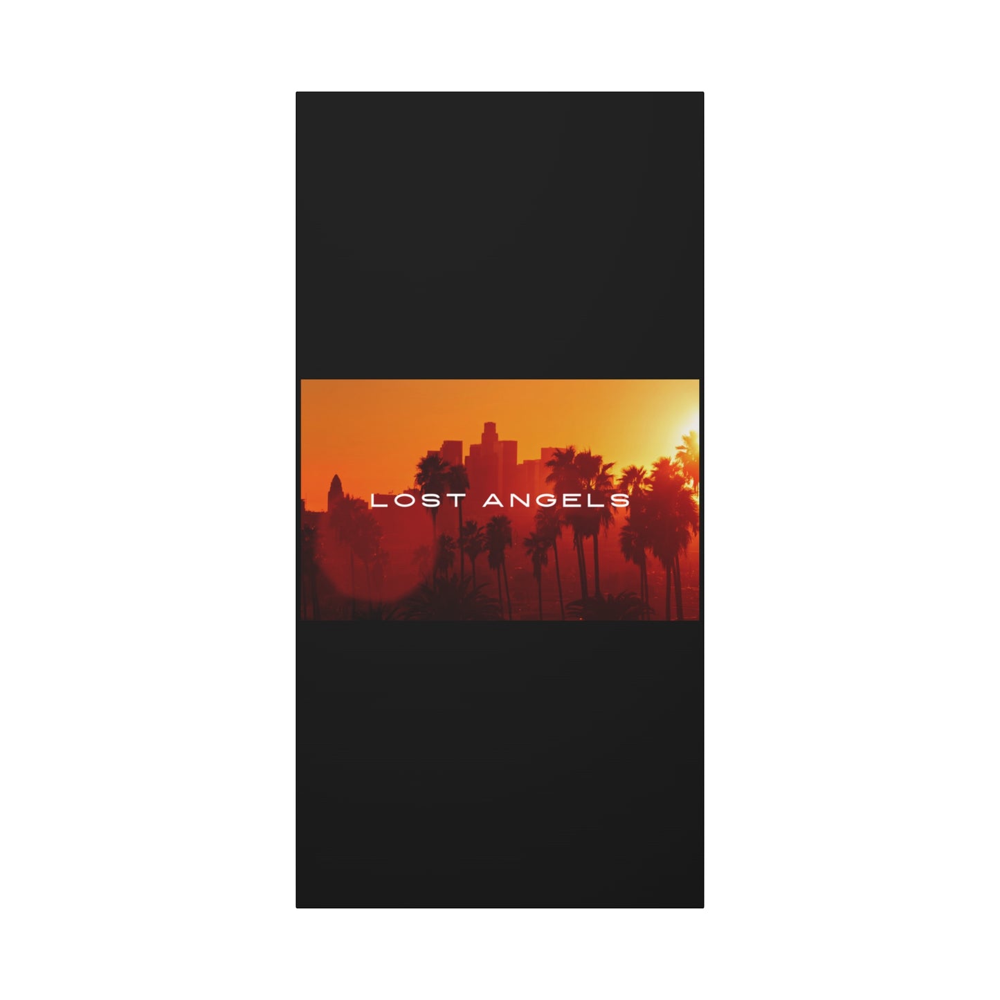 Lost Angels Wall Art Canvas | Sunset Cityscape Print, Home Decor, Gift for Art Lovers, Modern Living Room, California Vibe