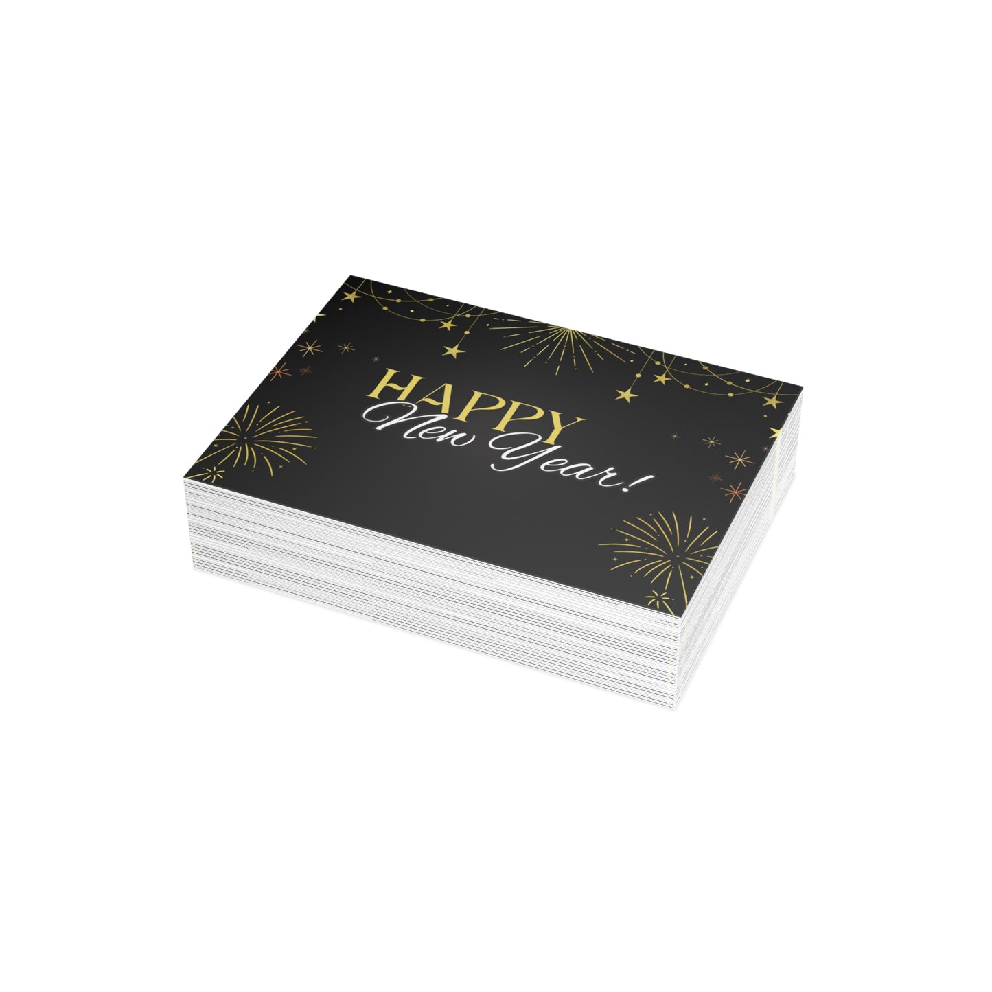 Stylish New Year Greeting Cards - Festive Holiday Stationery for Celebrations, Invitations, Gift Cards, and Special Occasions