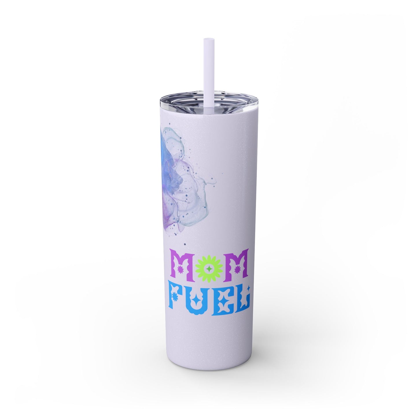 Mom Fuel Skinny Tumbler, 20oz Travel Cup, Gift for Moms, Fun Drinkware for Mothers, Perfect for Coffee and Tea