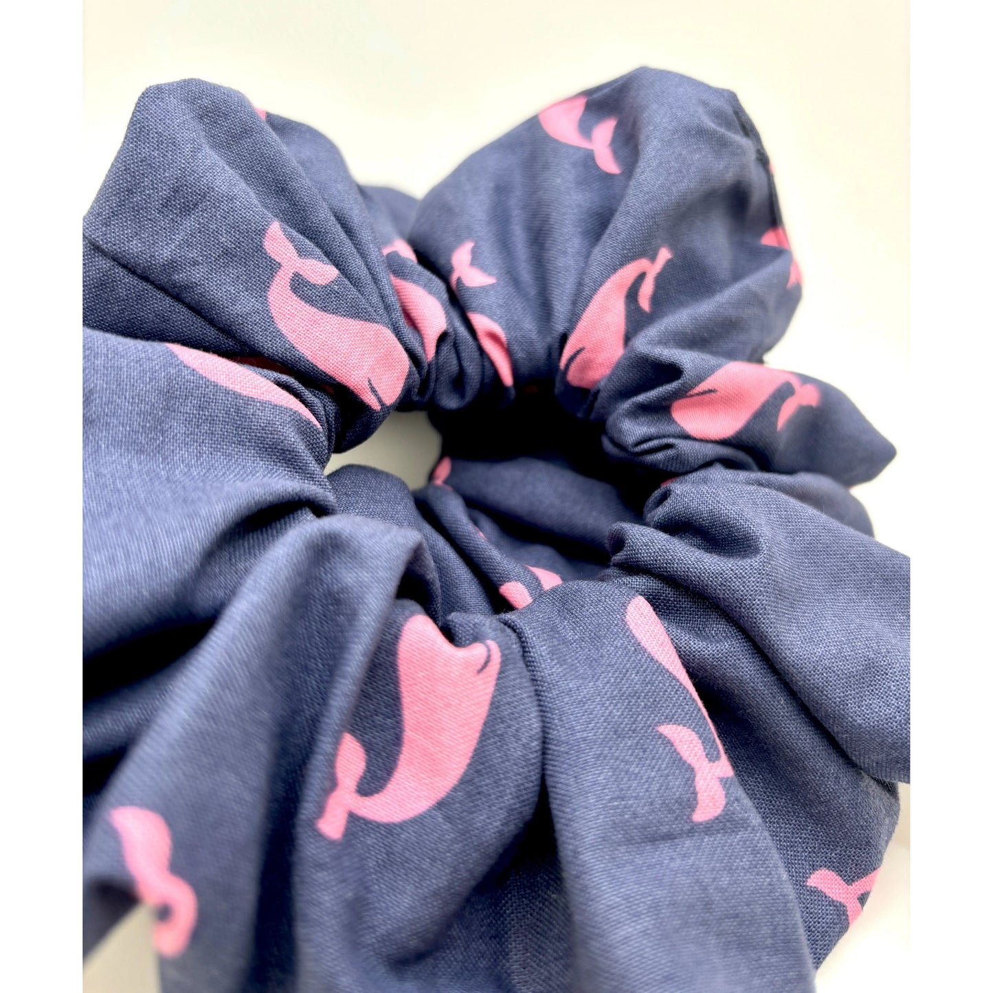Pink Whale Scrunchie