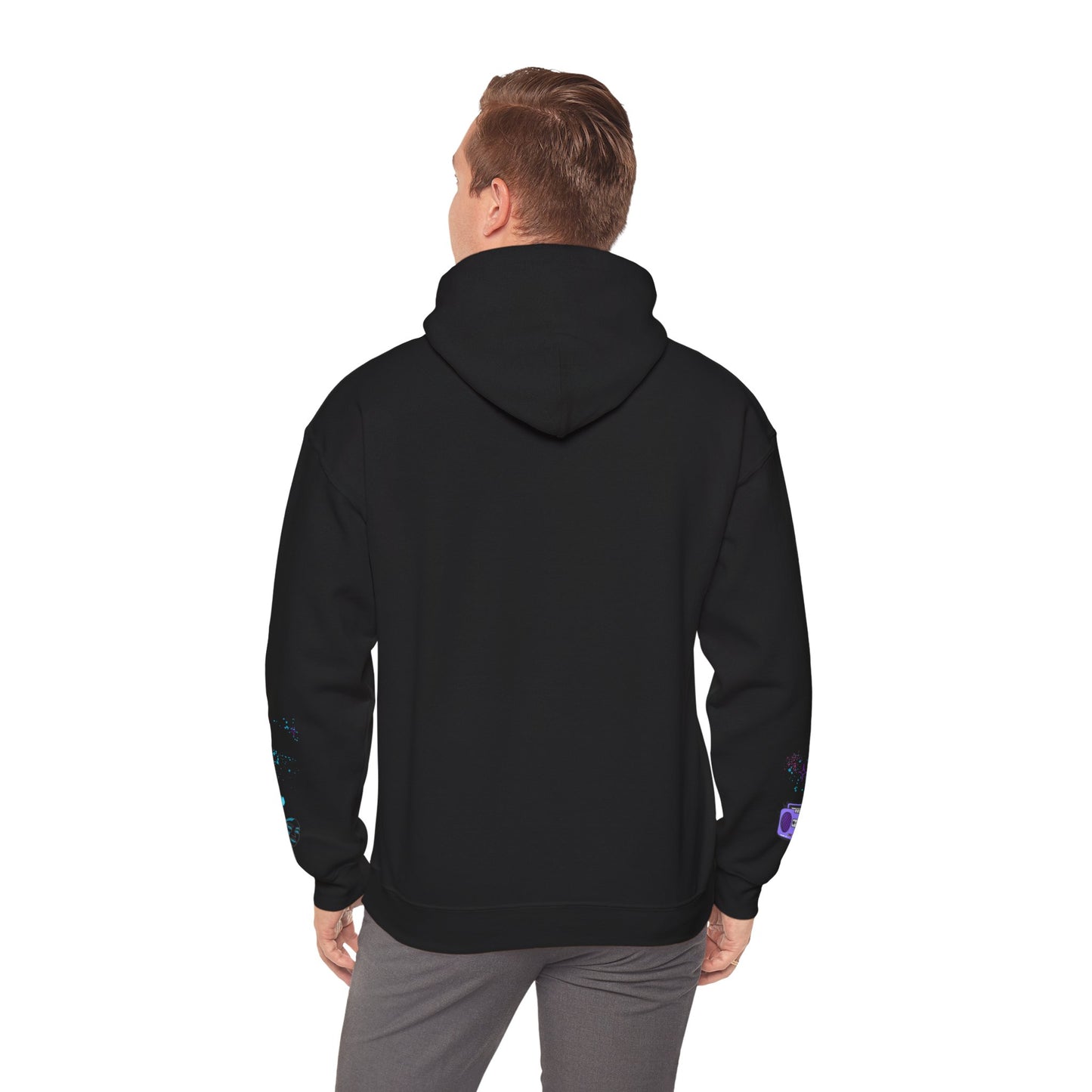 Colorful Dance Hoodie for Creative Spirits, Cozy Unisex Hooded Sweatshirt, Perfect for Parties, Dance Classes, Gifts