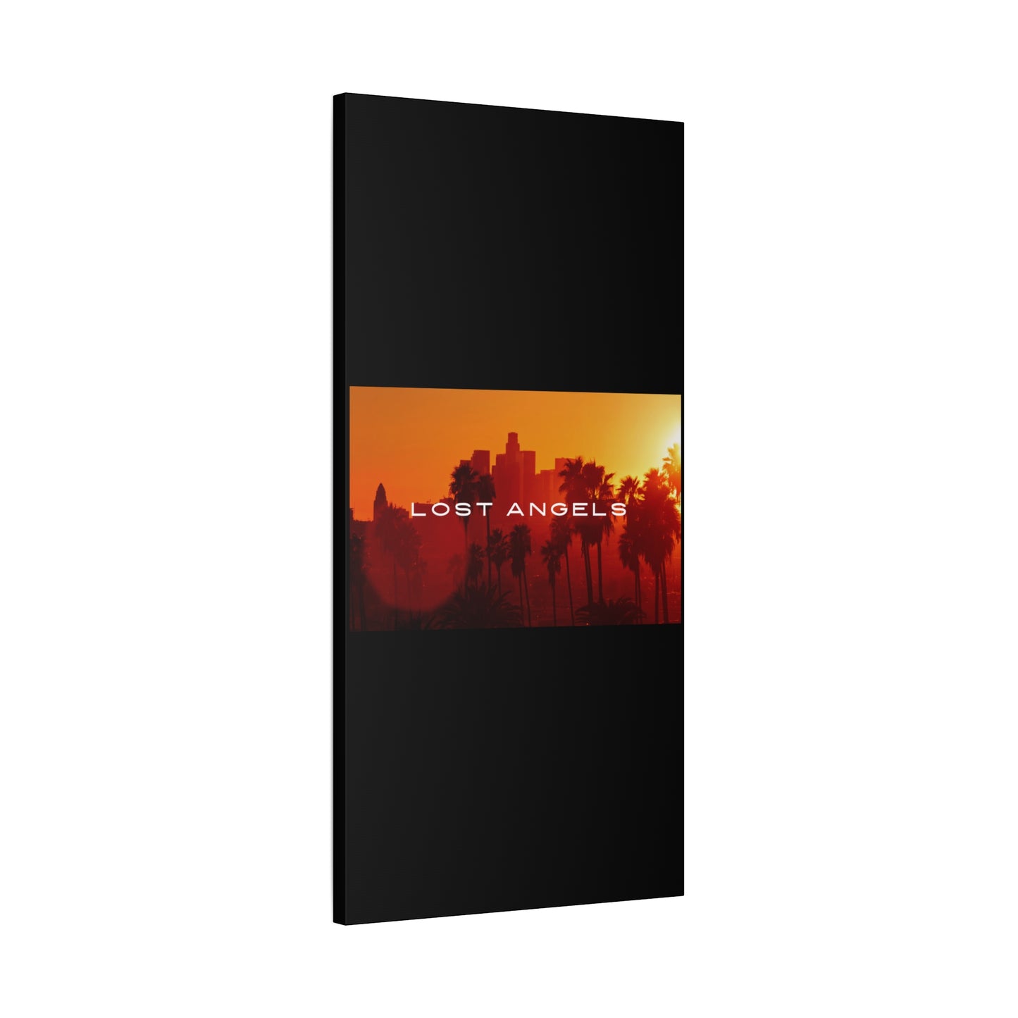 Lost Angels Wall Art Canvas | Sunset Cityscape Print, Home Decor, Gift for Art Lovers, Modern Living Room, California Vibe