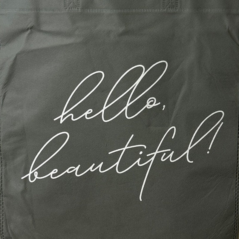 New Upcycled Hand Printed No Act Of Kindness Is Ever Wasted Shopper Tote Bag