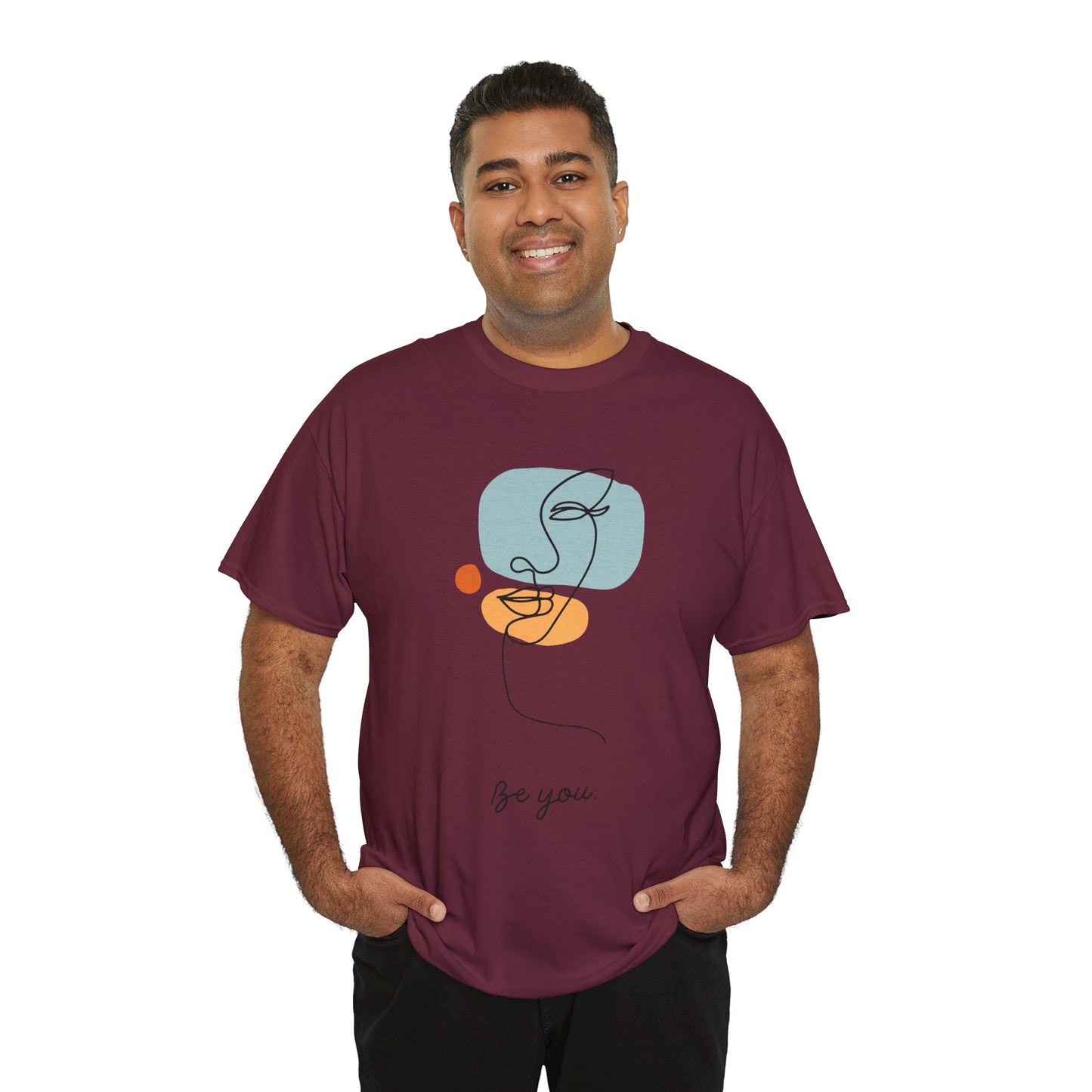 Minimalist Be You Tee, Unisex Cotton T-Shirt, Inspirational Graphic Tee, Gift for Friends, Casual Everyday Wear, Self-Love Apparel