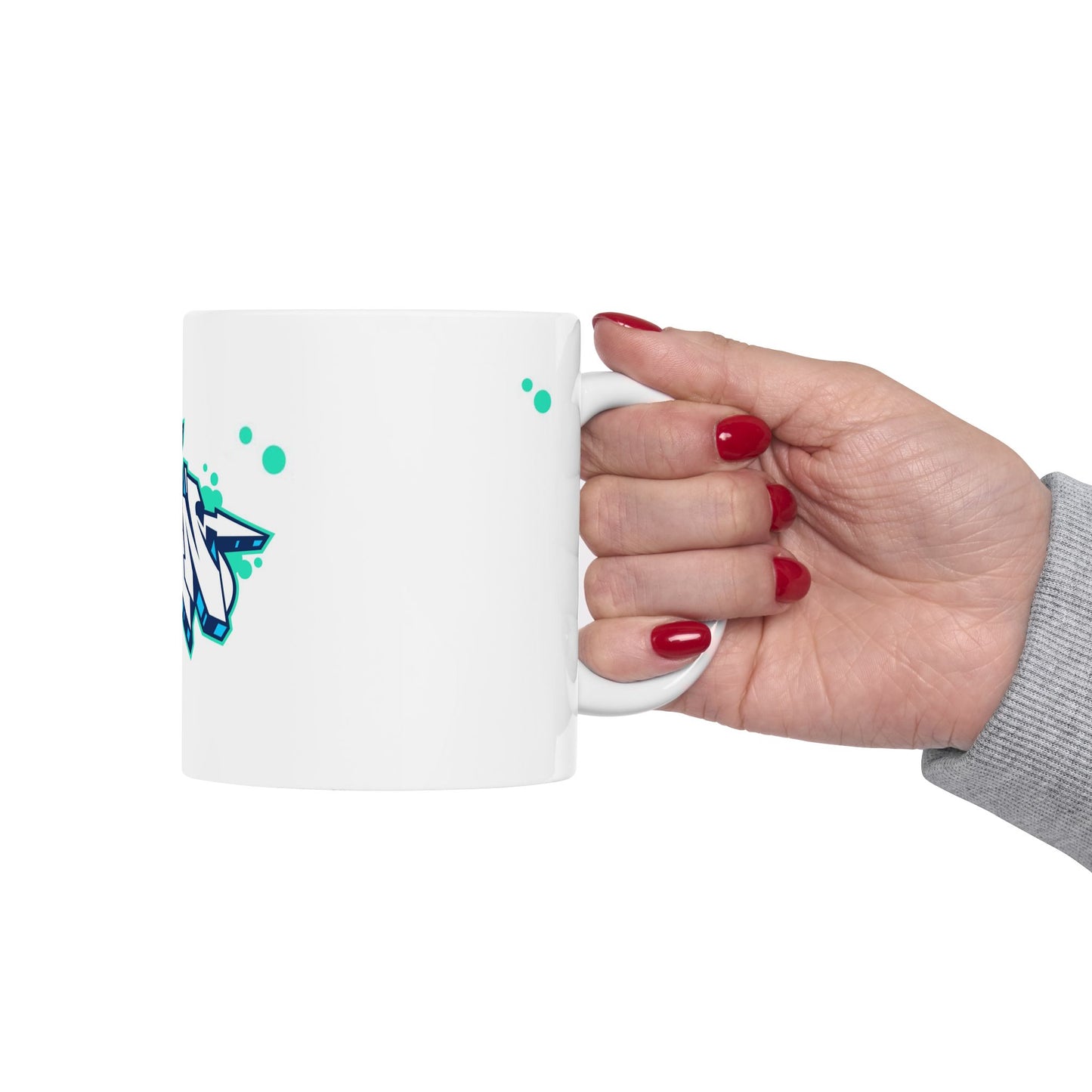 Urban Graffiti Ceramic Mug - Unique Coffee Cup, Gift for Street Art Lovers, Hip Hop Decor, Custom Drinkware, Modern Home Accessory