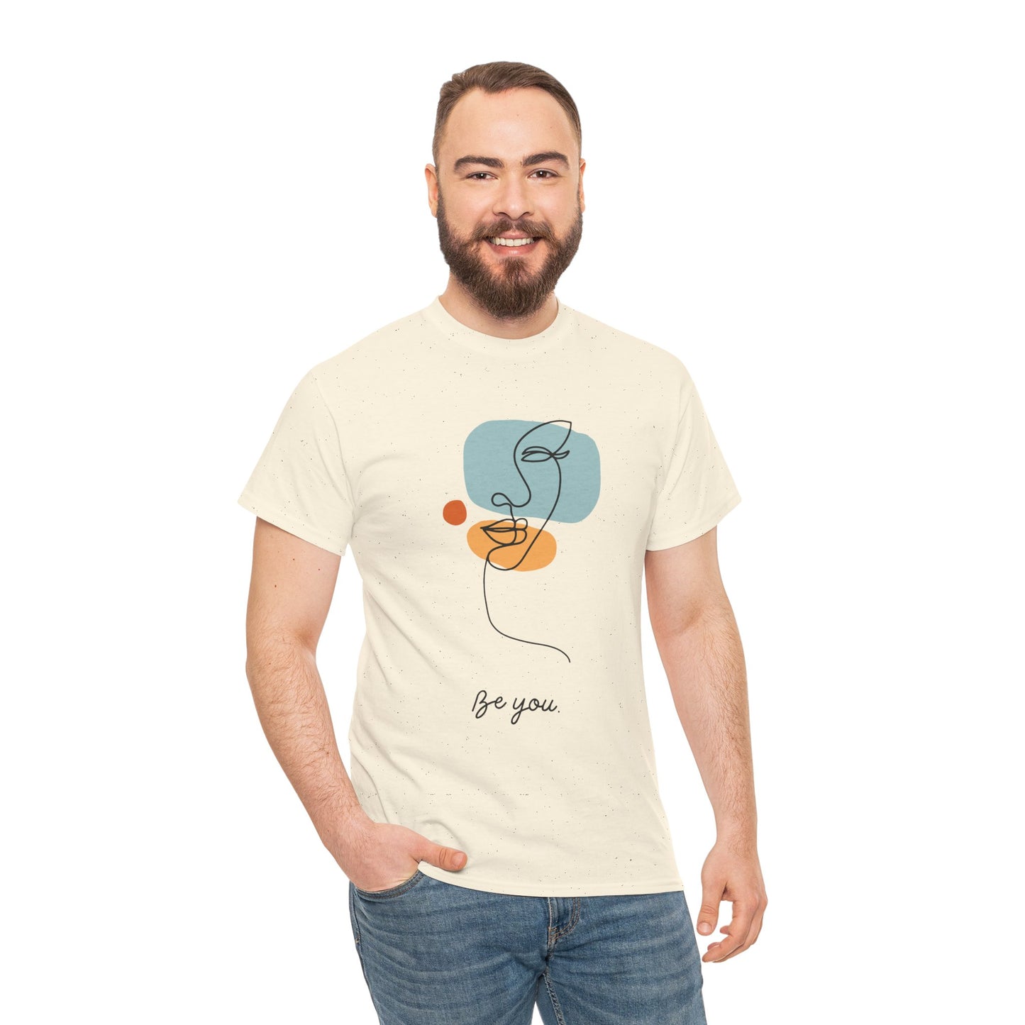 Minimalist Be You Tee, Unisex Cotton T-Shirt, Inspirational Graphic Tee, Gift for Friends, Casual Everyday Wear, Self-Love Apparel