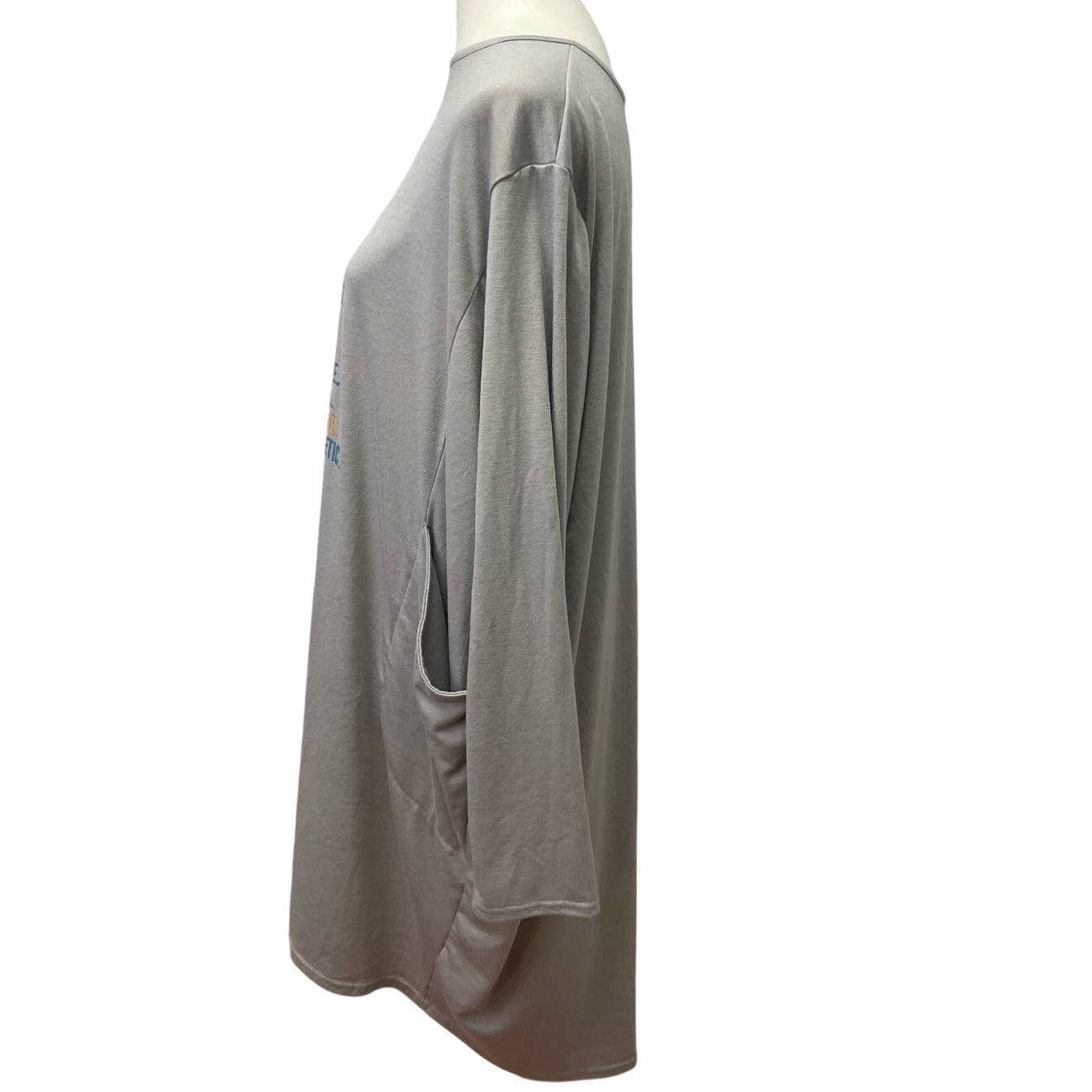I Am Black Woman XL Beautiful Magic Love Long Sleeve Large Pocket T-Shirt Dress