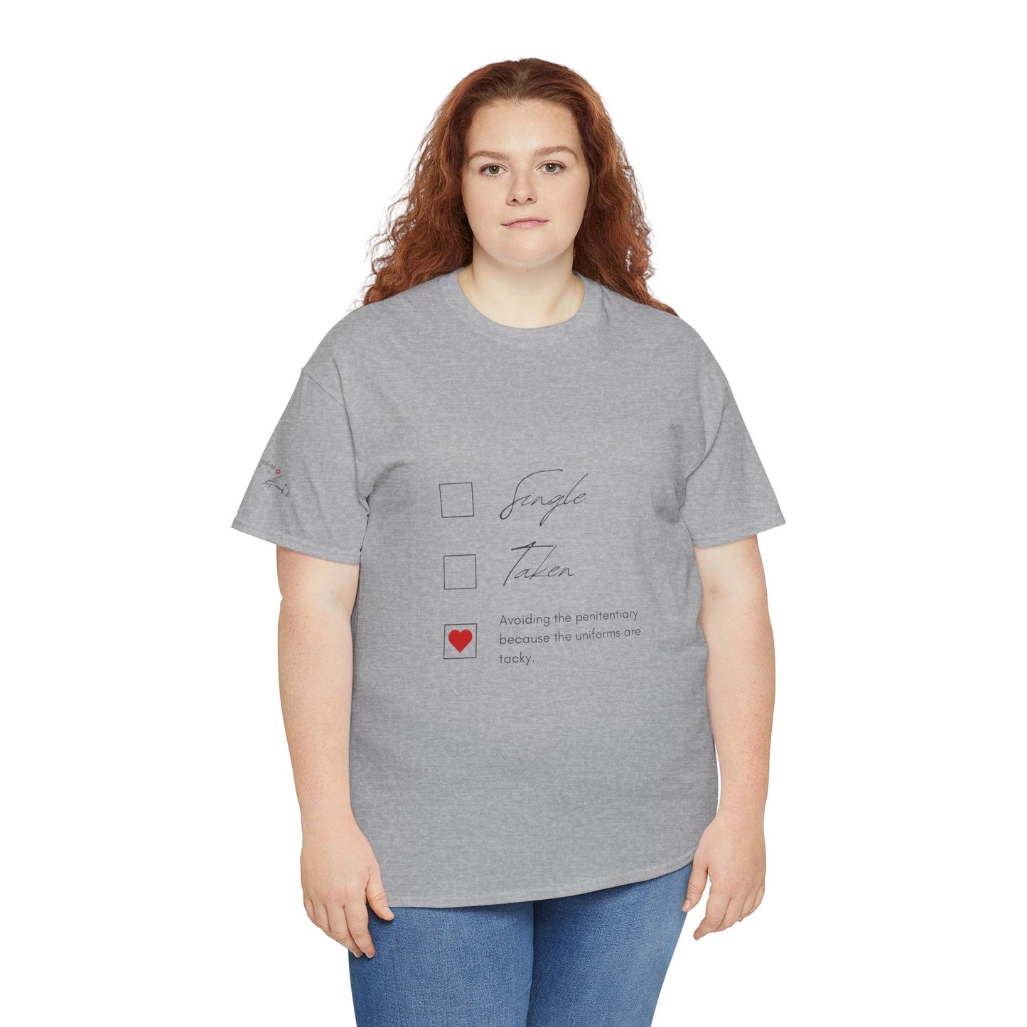 Single Taken Avoiding the Pen Play Where It's Safe T-Shirt Unisex Heavy 100% Cotton Tee