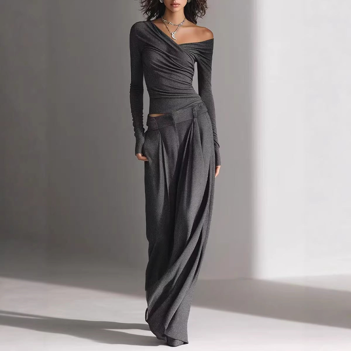 Women's Casual Long-Sleeve Pants Set