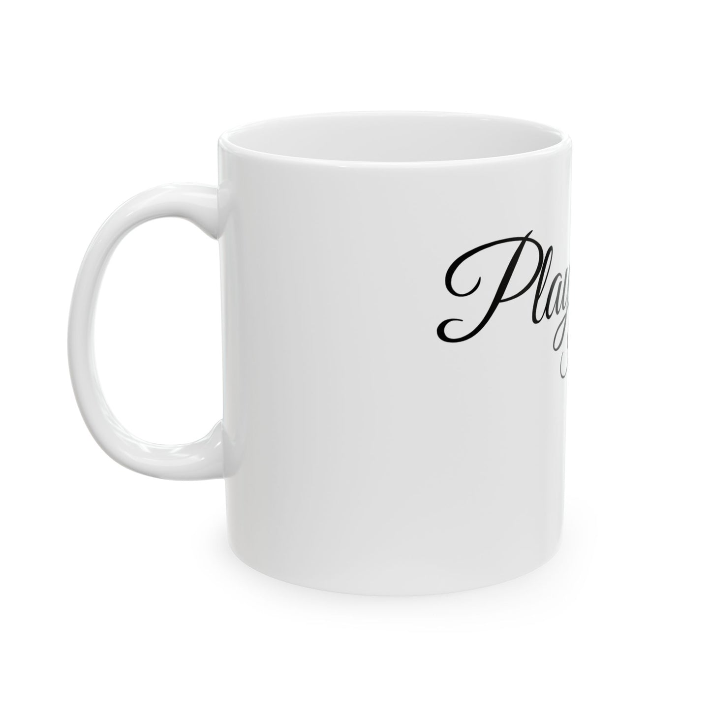 Artistic Ceramic Mug - "Play Where It's Safe" - Unique Gift for Artists, Coffee Lovers, Home Decor, Art Studio, Creative Inspiration