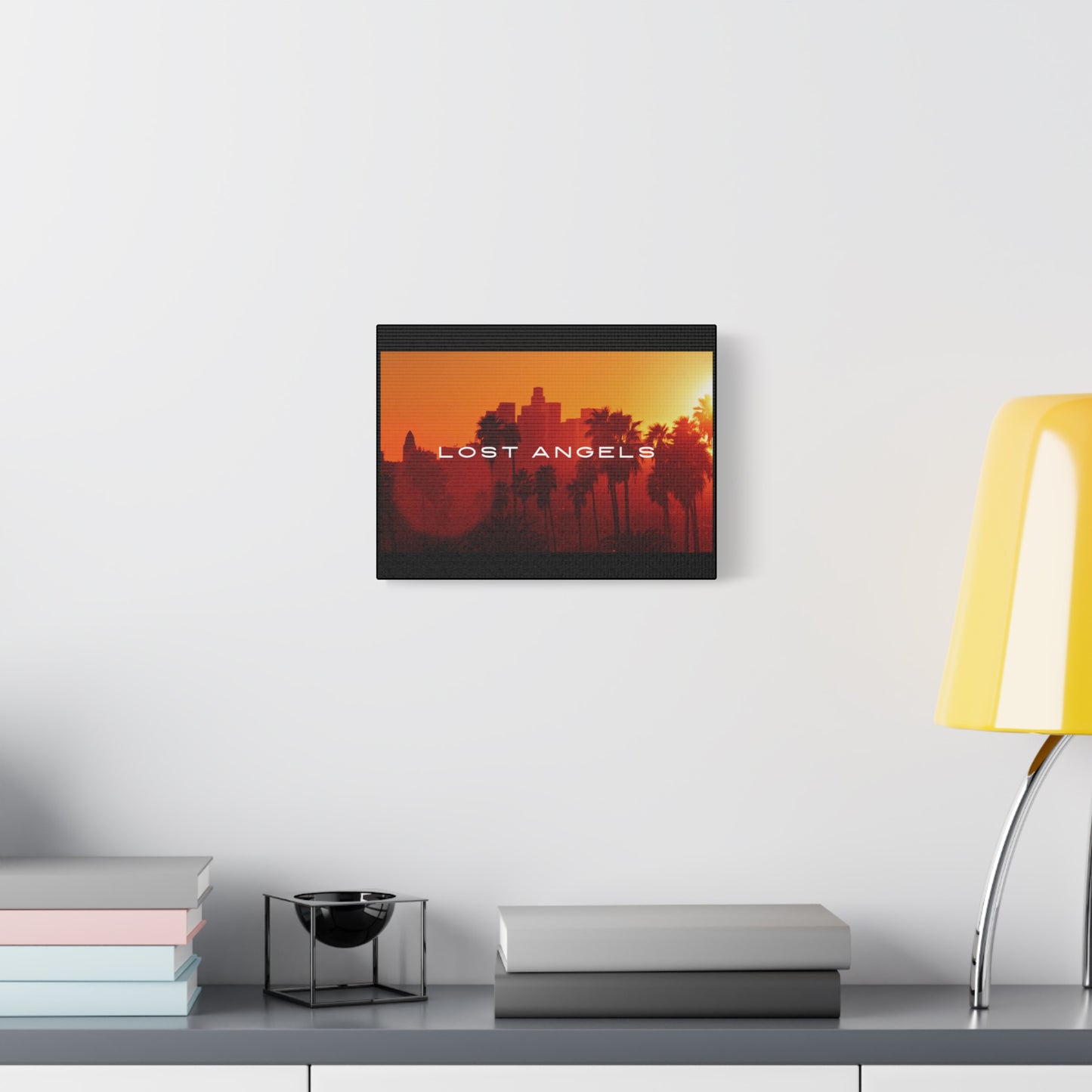 Lost Angels Wall Art Canvas | Sunset Cityscape Print, Home Decor, Gift for Art Lovers, Modern Living Room, California Vibe