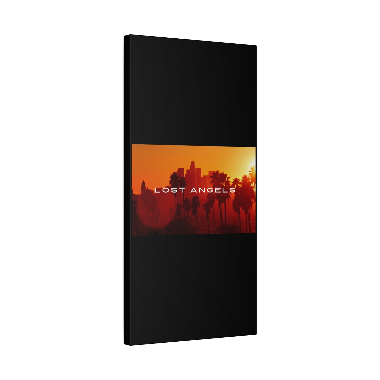 Lost Angels Wall Art Canvas | Sunset Cityscape Print, Home Decor, Gift for Art Lovers, Modern Living Room, California Vibe
