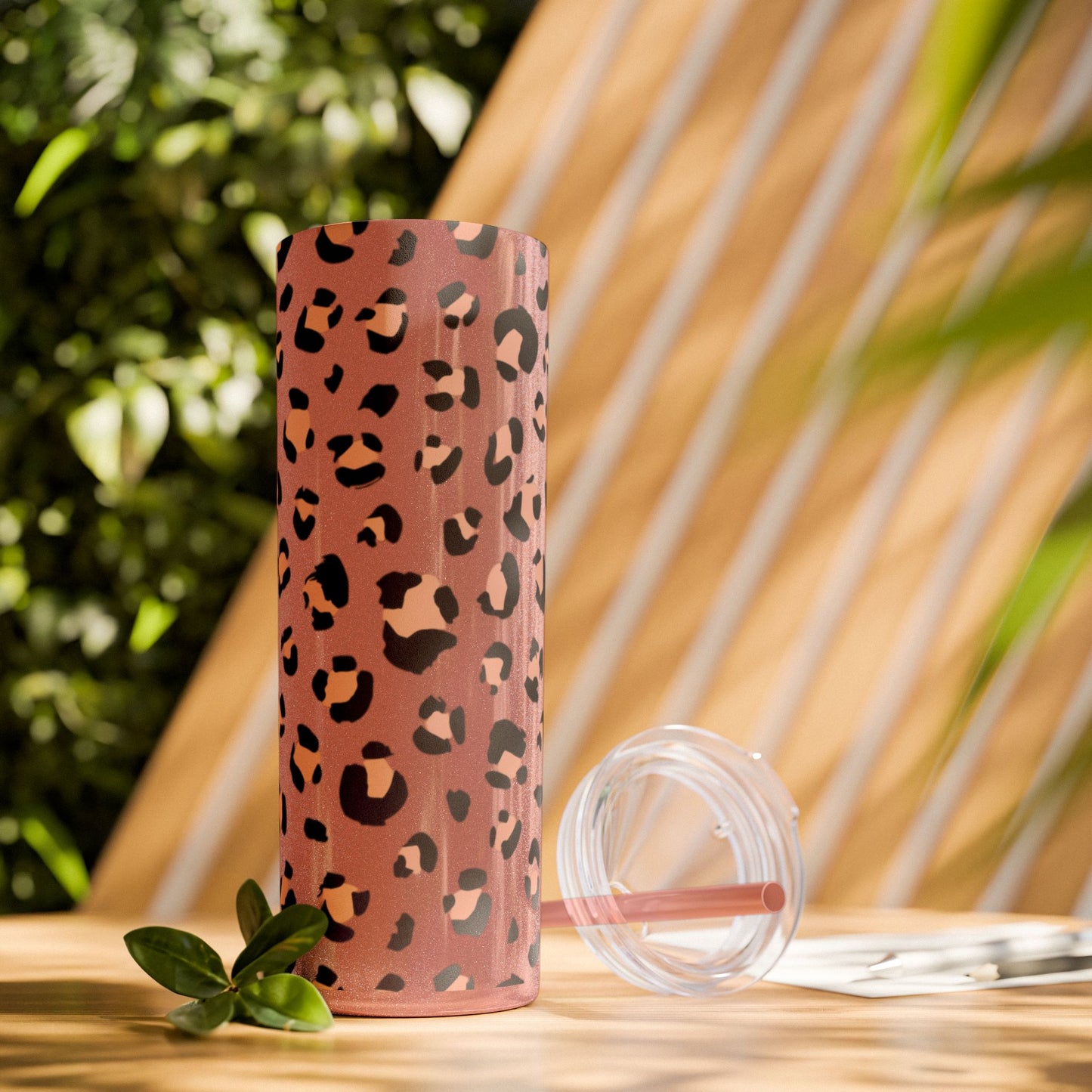 Chic Cheetah Print Tumbler, Trendy Travel Mug, Animal Print Water Bottle, Perfect Gift for Her, Stylish Beverage Container