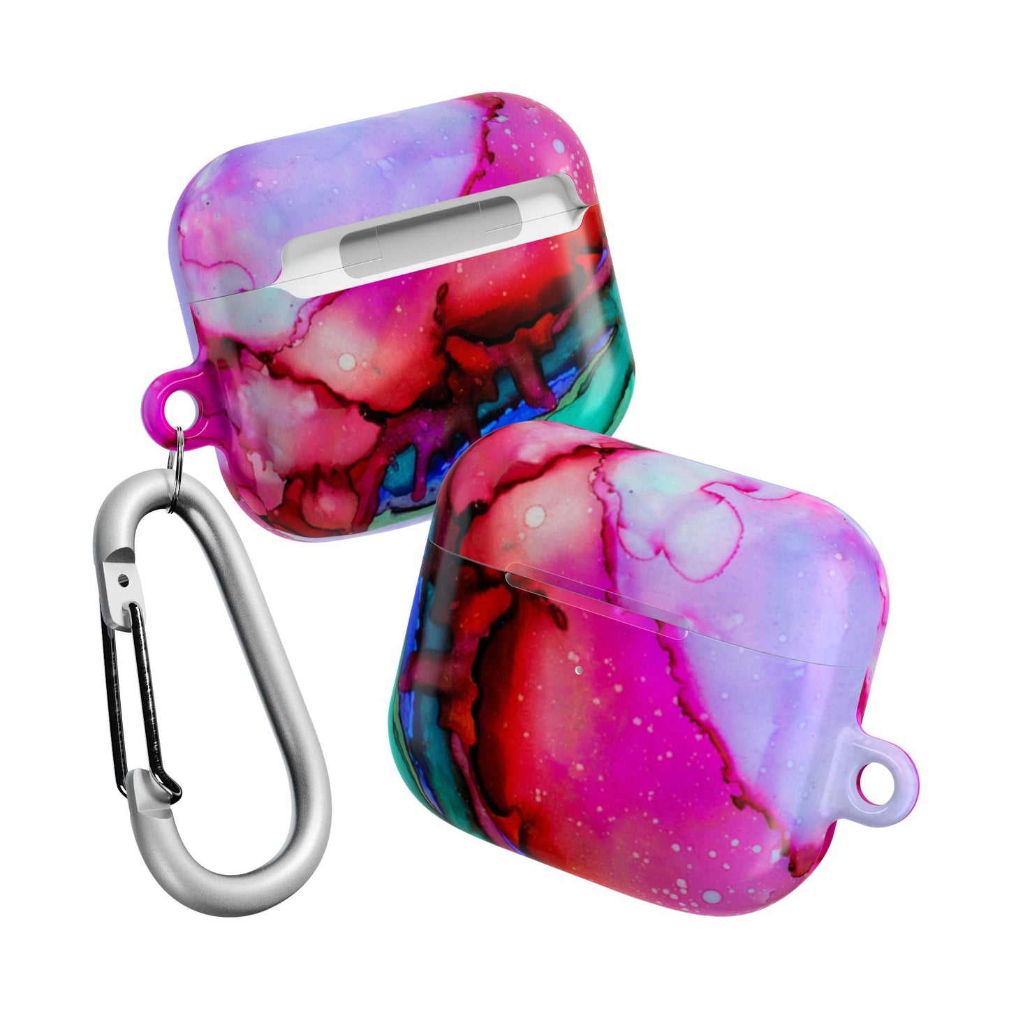 Colorful Marble AirPod Case, Trendy Tech Accessory, Gift for Music Lovers, Unique Earbud Cover for Her, Stylish AirPods Holder