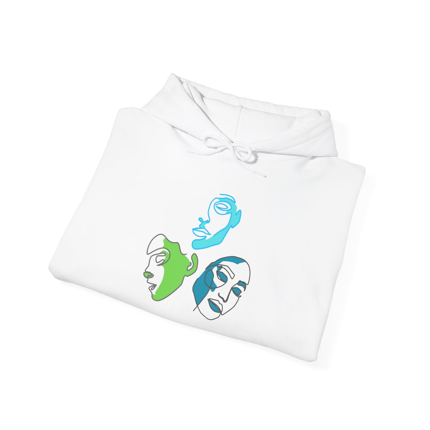 Whimsical Character Hoodie, Cozy Unisex Sweatshirt, Fun Gift for Friends, Casual Wear, Unique Art Design