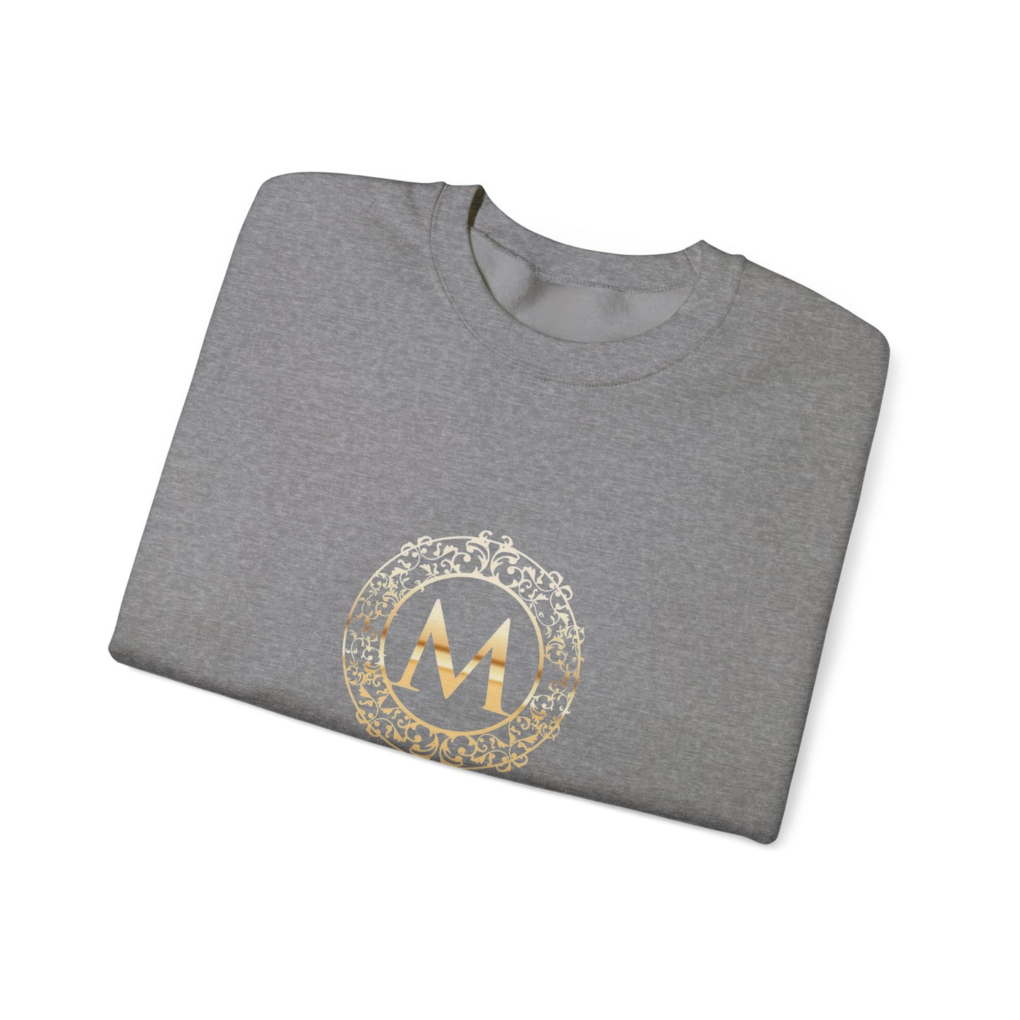 M LOGO - Mia Pruitt Monogrammed Heavy Blend Crewneck Sweatshirt