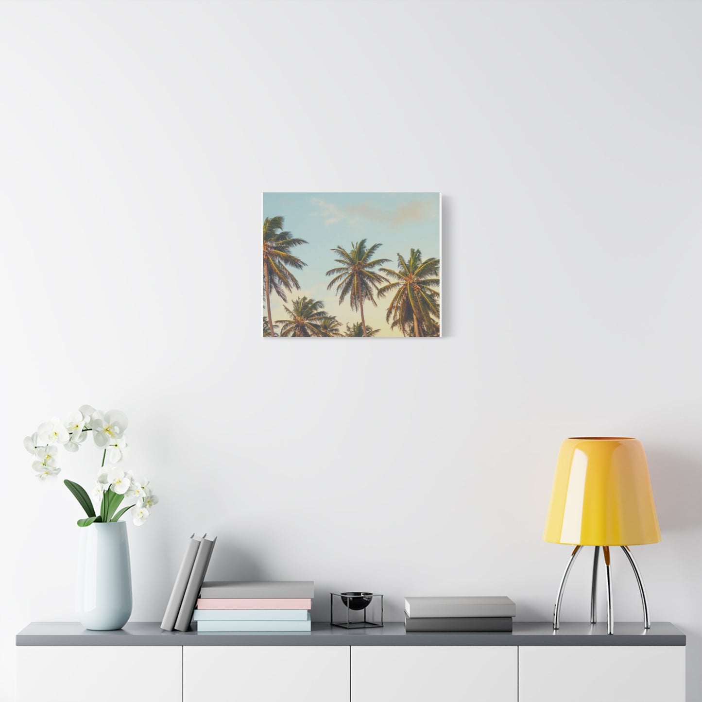 Tropical Palm Tree Canvas Print, City of Angeles Tropical Wall Art, Los Angeles Beach Decor, California Nature Photography, Home Decoration, Gift for Beach Lovers