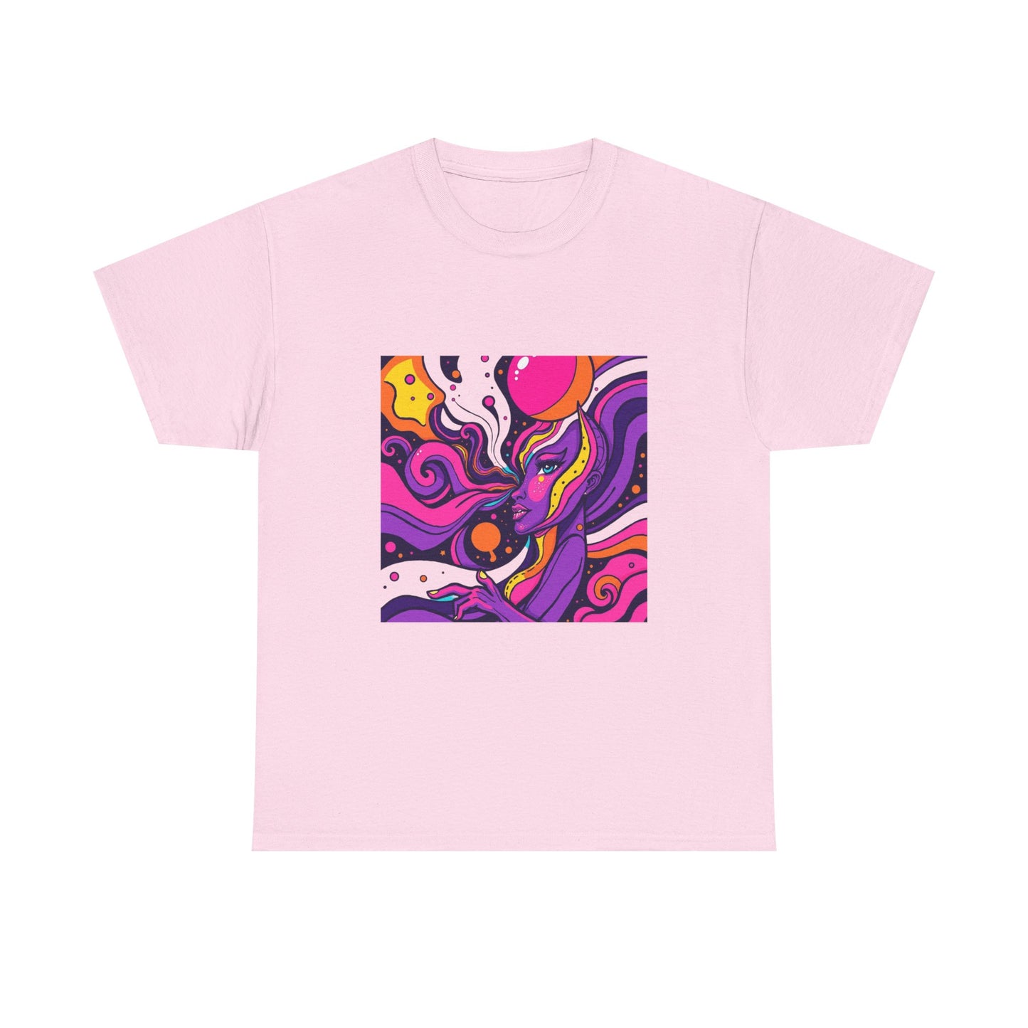 Vibrant Psychedelic Art Tee, Bohemian Graphic T-Shirt, Unisex Cotton Tee, Fashionable Casual Wear, Perfect Gift for Art Lovers
