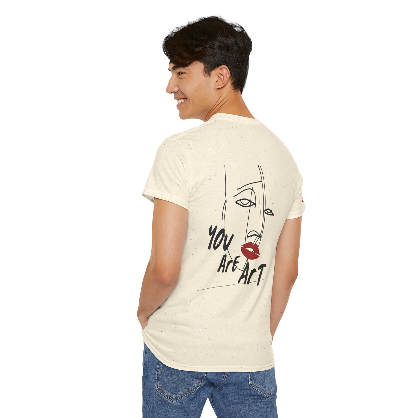 YOU ARE ART - SINGLE, TAKEN... Artistic Unisex Cotton Tee with Heartfelt Prints, Casual Wear, Gift for Artists, Streetwear, Inspirational Fashion