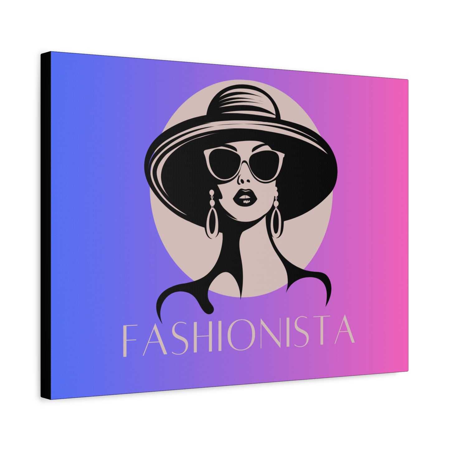 Fashionista Matte Canvas Wall Art, chic home decor, stylish gift for fashion lovers, wall decor, modern art piece, unique artwork