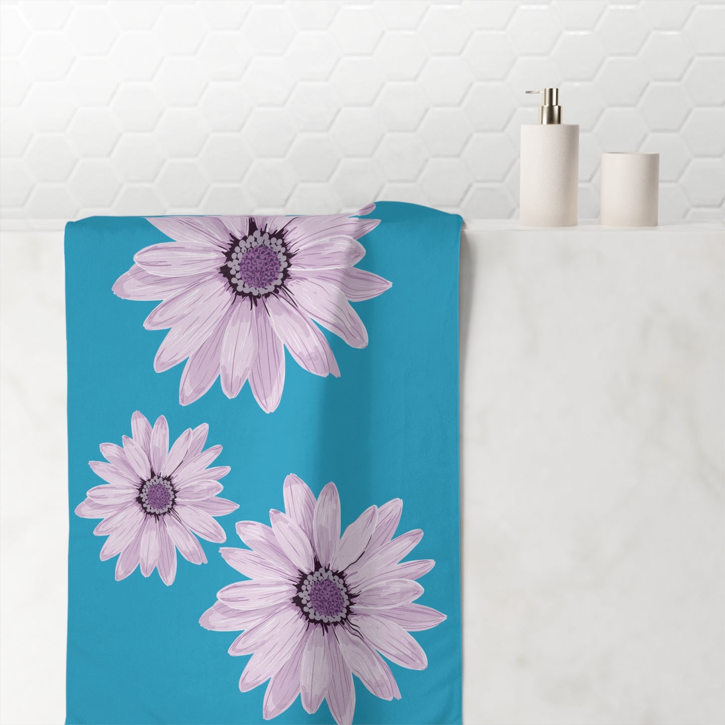 Floral Mink-Cotton Towel, Beach Towel, Bath Towel, Cute Towel for Home & Travel, Gift for Her, Summer Essentials