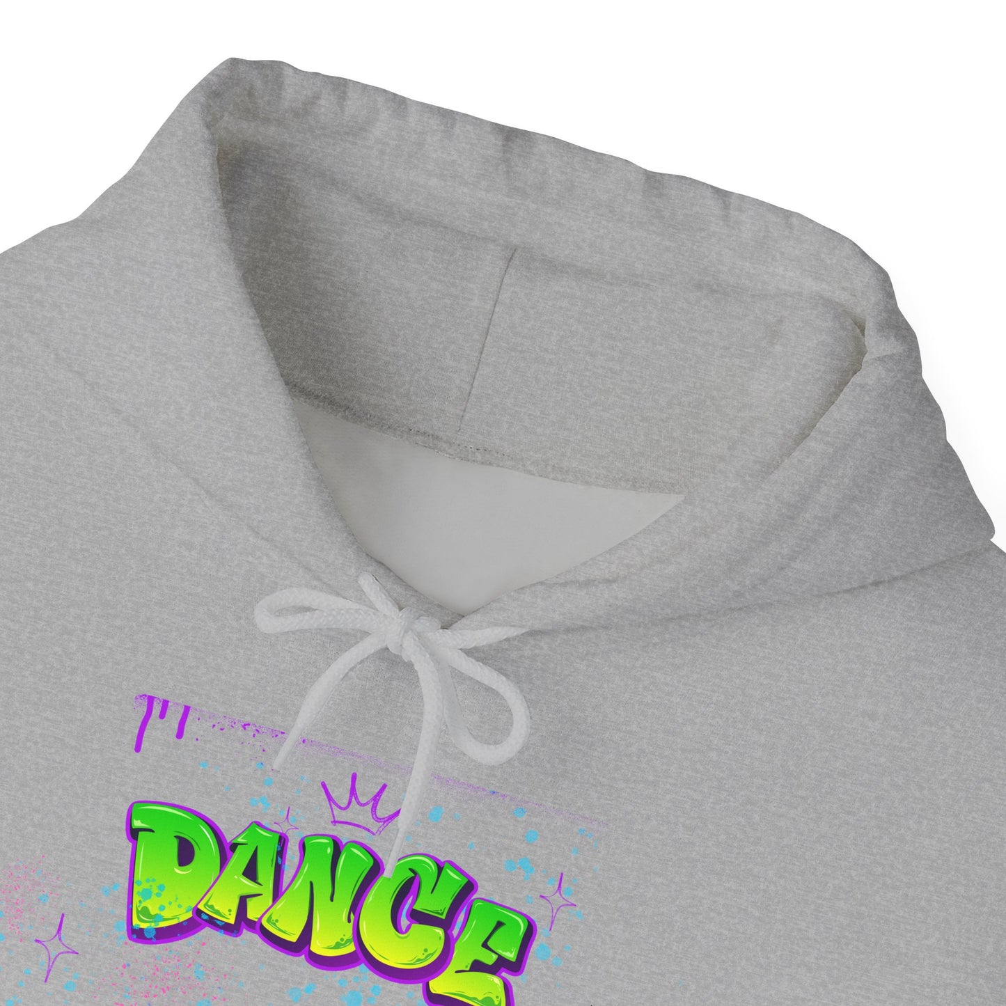 Colorful Dance Hoodie for Creative Spirits, Cozy Unisex Hooded Sweatshirt, Perfect for Parties, Dance Classes, Gifts