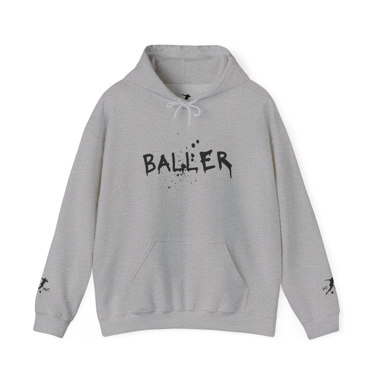 GO PRO Baller Hoodie - Unisex Heavy Blend™ Sweatshirt for Sports Lovers, Gift for Athletes, Streetwear Style, Casual Wear, Birthday Gift