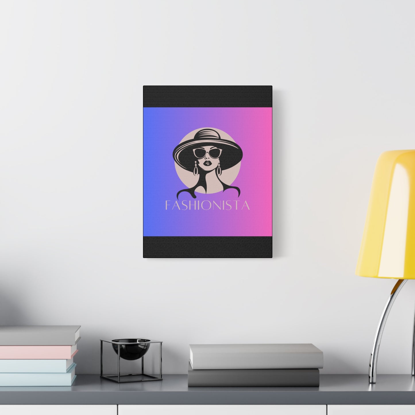 Fashionista Matte Canvas Wall Art, chic home decor, stylish gift for fashion lovers, wall decor, modern art piece, unique artwork