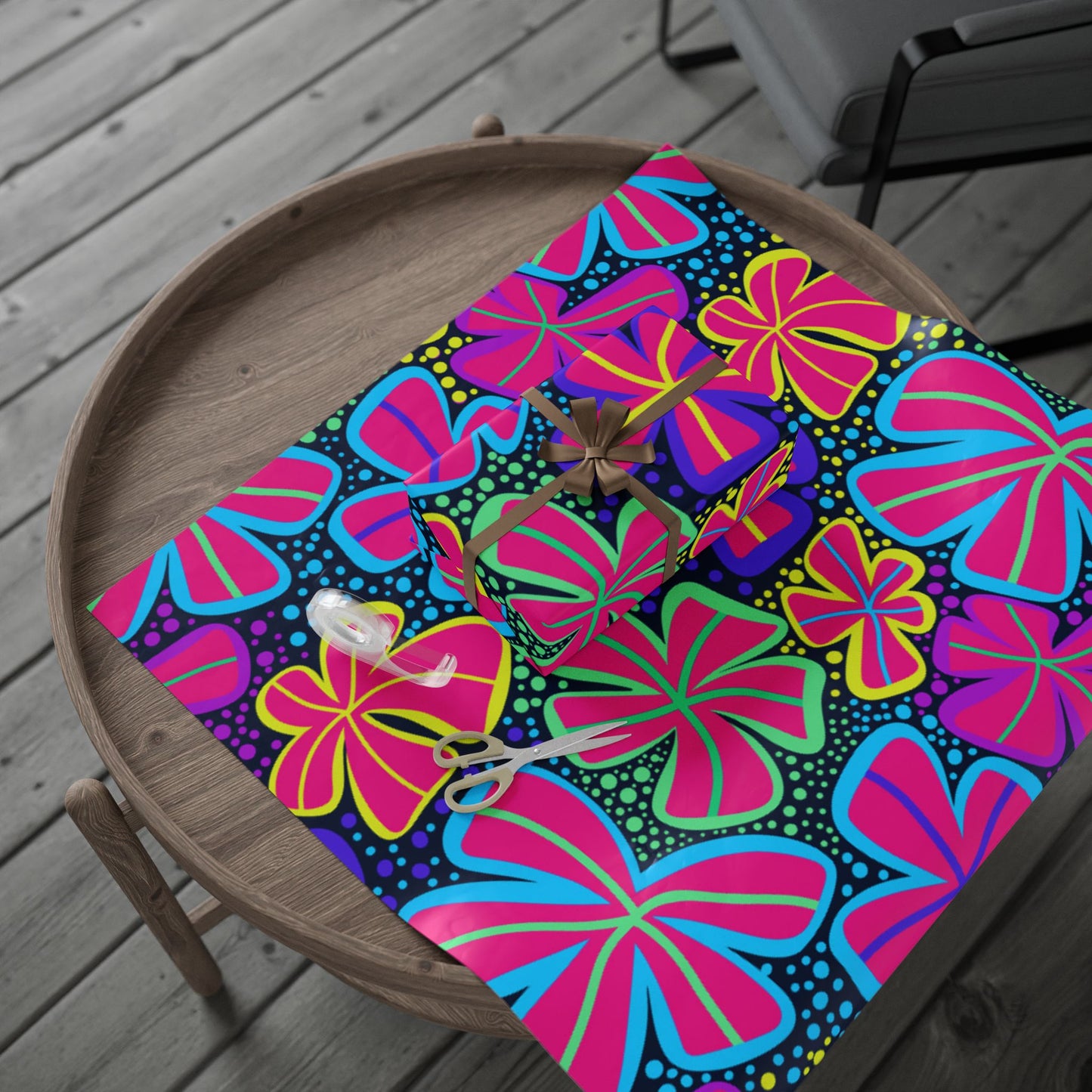 Vibrant Gift Wrapping Papers, Colorful Party Wrap, Floral Print Gift Wrap, Eco-Friendly Wrap, Birthday, Holiday, DIY Crafts