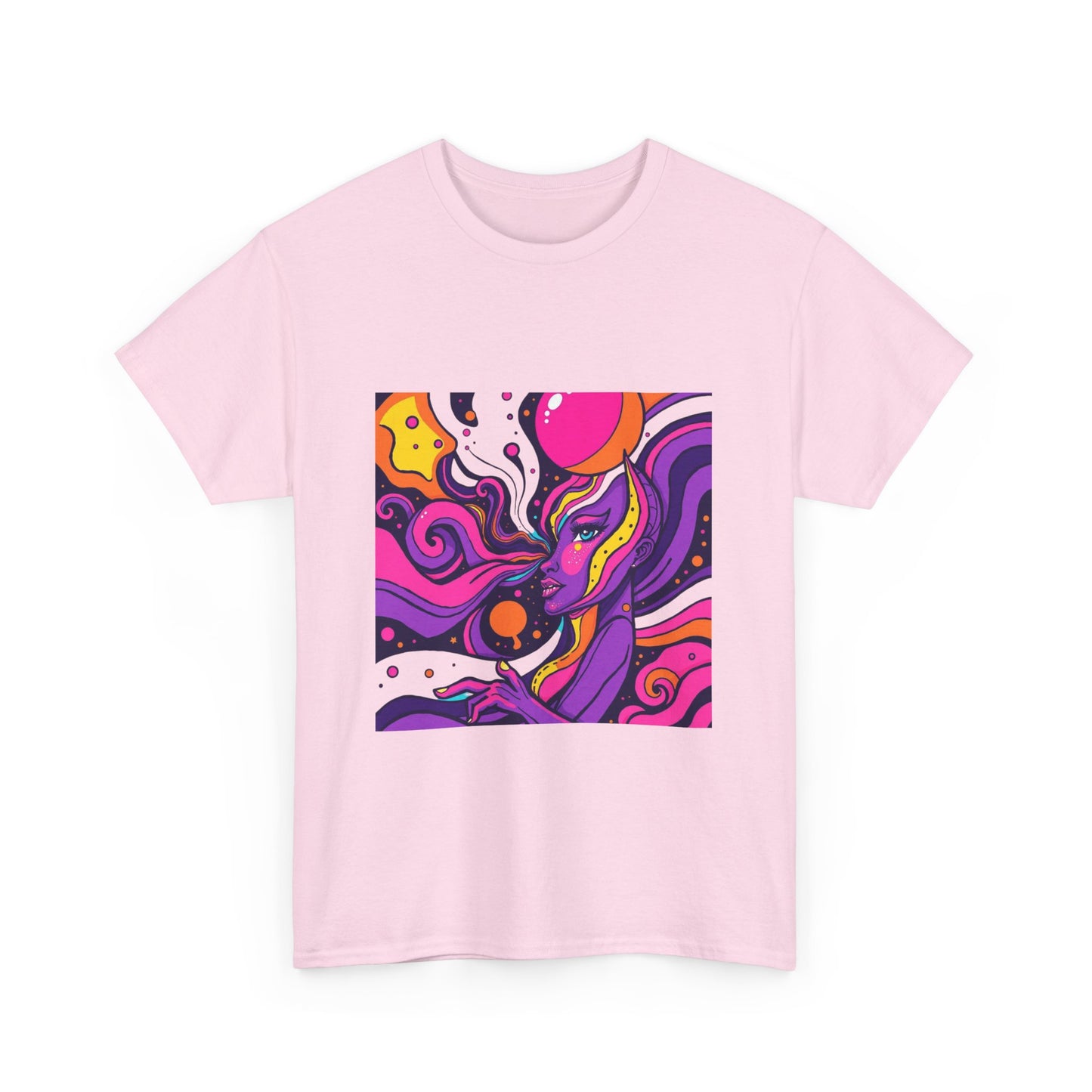 Vibrant Psychedelic Art Tee, Bohemian Graphic T-Shirt, Unisex Cotton Tee, Fashionable Casual Wear, Perfect Gift for Art Lovers