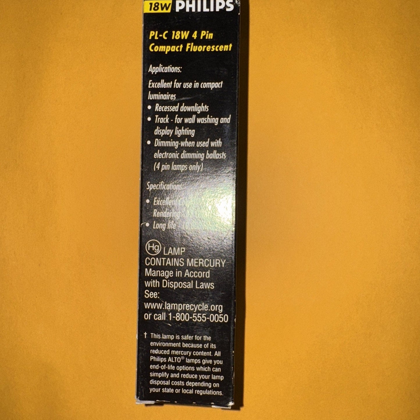 Philips Lighting 38329-9 - PL-C 18W/827/4P/ALTO - 18 Watt CFL Light Bulb - Co...
