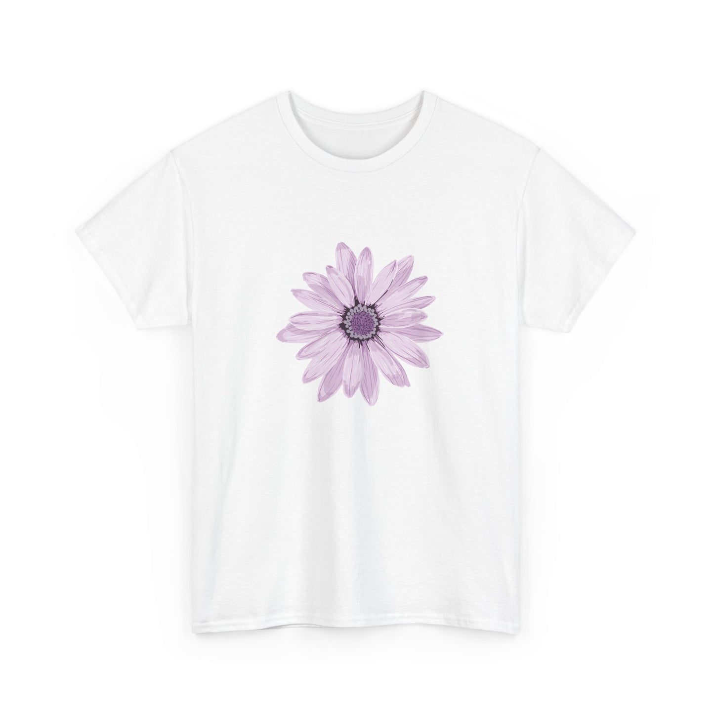 Floral Unisex Heavy Cotton Tee, Soft Summer Shirt, Casual Wear, Gift for Her, Spring Fashion