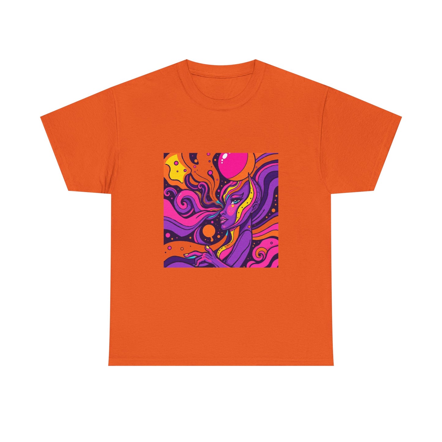 Vibrant Psychedelic Art Tee, Bohemian Graphic T-Shirt, Unisex Cotton Tee, Fashionable Casual Wear, Perfect Gift for Art Lovers