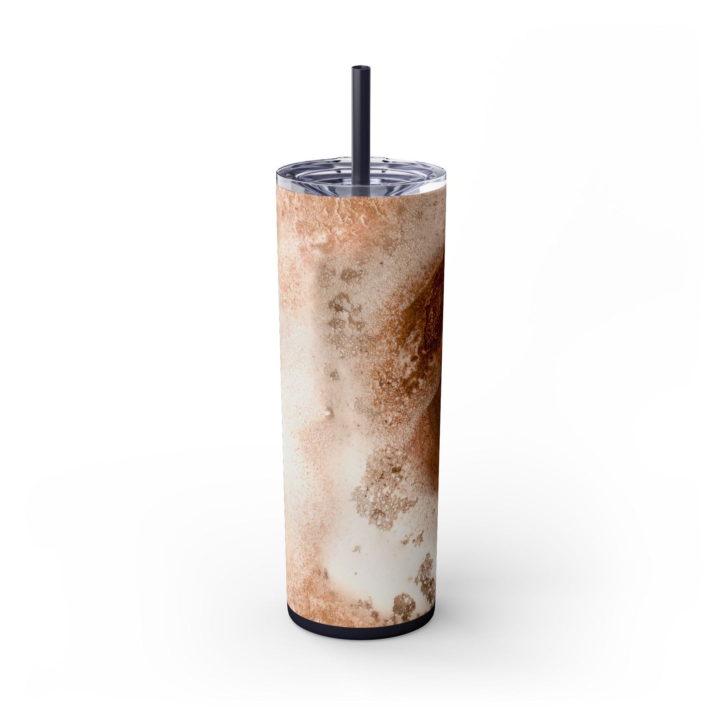 Stylish Marble Skinny Tumbler with Straw, Perfect for Gifts, Home Office, Summer, Mom's Day, Outdoor Adventures, Travel Mug