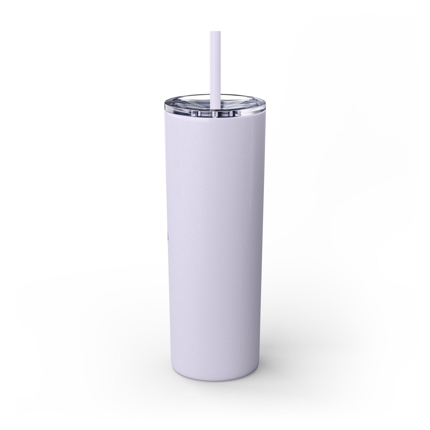 Butterfly Design Skinny Tumbler with Straw - 20oz Travel Mug