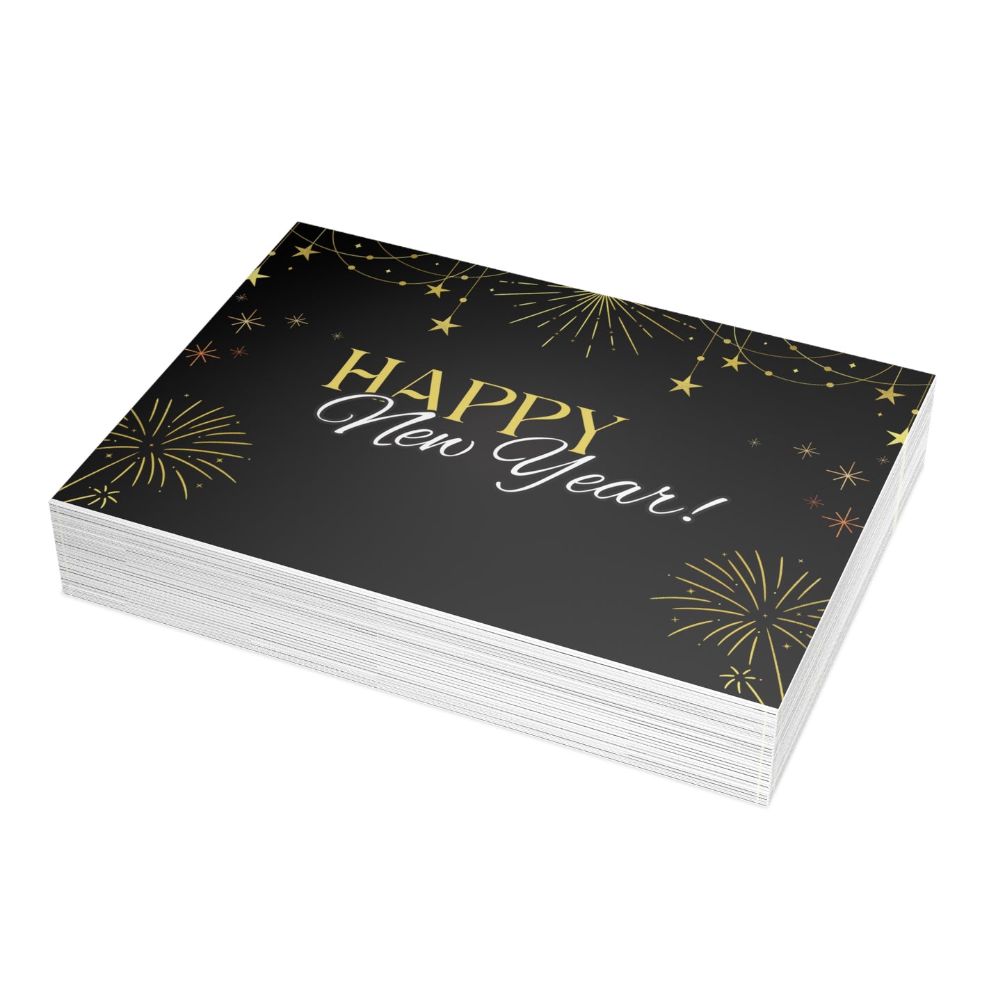 Stylish New Year Greeting Cards - Festive Holiday Stationery for Celebrations, Invitations, Gift Cards, and Special Occasions