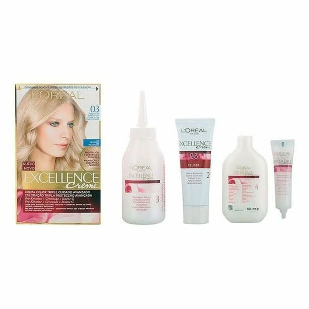 Permanent Dye L'Oreal Make Up 8411104004764 Ultra Light Ash Blonde Nº 03 Rubio Ultra Claro Ceniza 192 ml-0