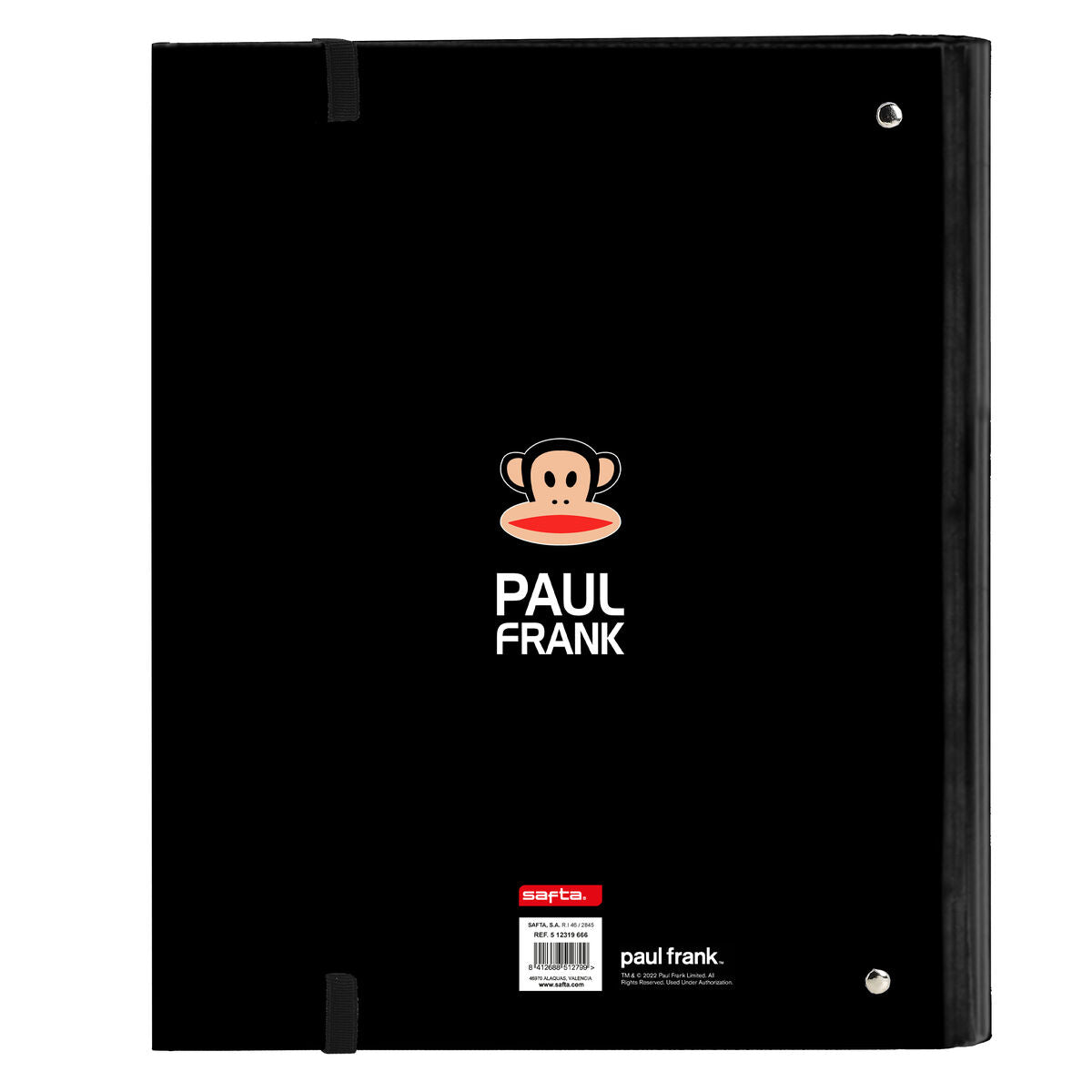 Ring binder Paul Frank Campers Black (27 x 32 x 3.5 cm)-1