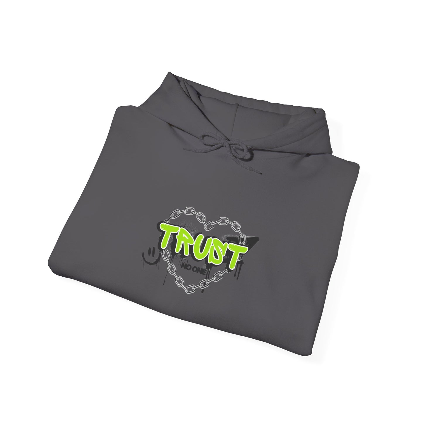 Trust No One Graphic Unisex Hoodie – Casual Streetwear for Everyday Comfort