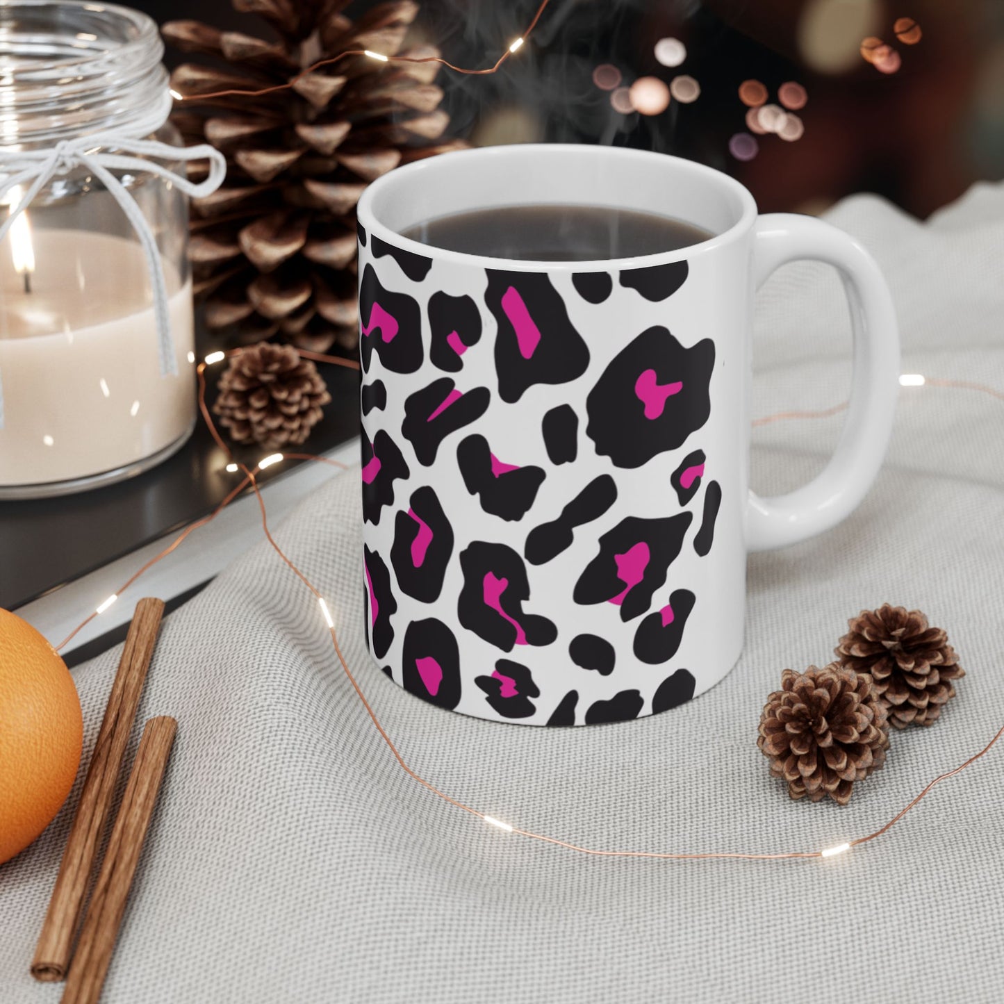 Stylish Leopard Print Ceramic Mug | Perfect for Coffee Lovers, Gift for Her, Animal Print, Home Decor, Birthday Gift