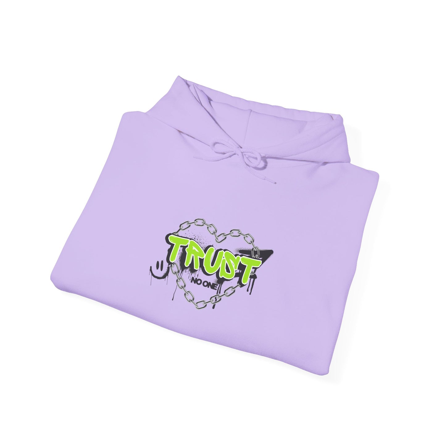 Trust No One Graphic Unisex Hoodie – Casual Streetwear for Everyday Comfort