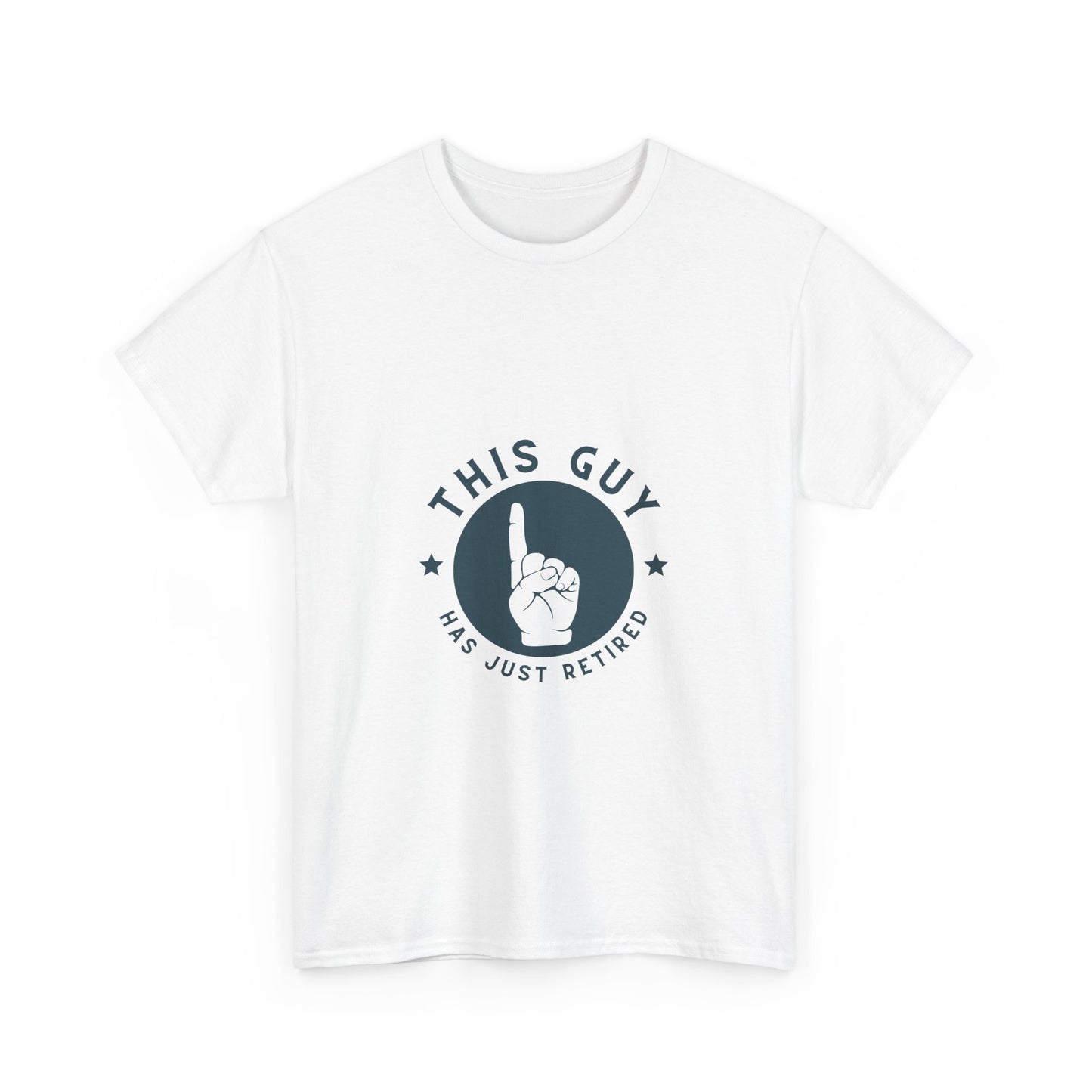 This Guy Has Just Retired Retirement Celebration Unisex Heavy Cotton Tee | Funny Gift for Retirees, Casual Wear, Retirement Party, Humor Shirt, Comfy Gift Idea