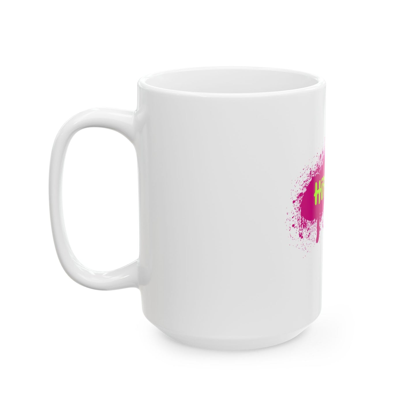 Hip-Hop Graffiti Ceramic Mug - Vibrant Coffee Cup for Trendy Souls, Gift for Music Lovers, Art Enthusiasts, Urban Style
