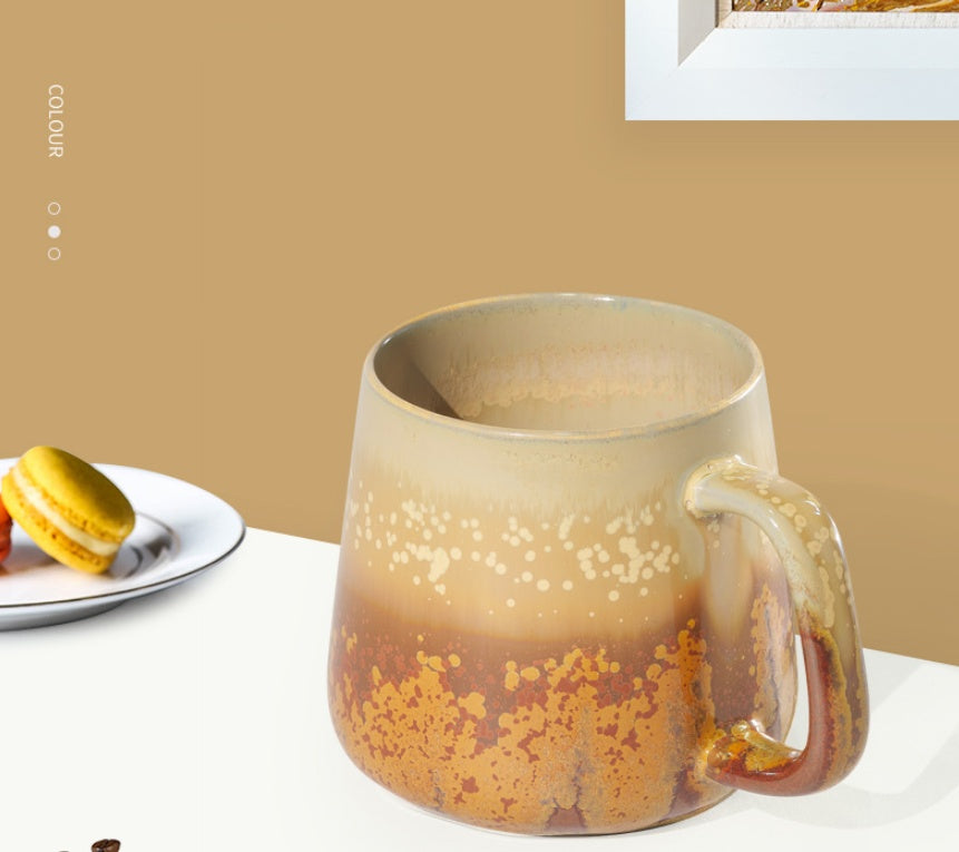 Kiln Glazed Raw Ore Ceramic Mug Creative
