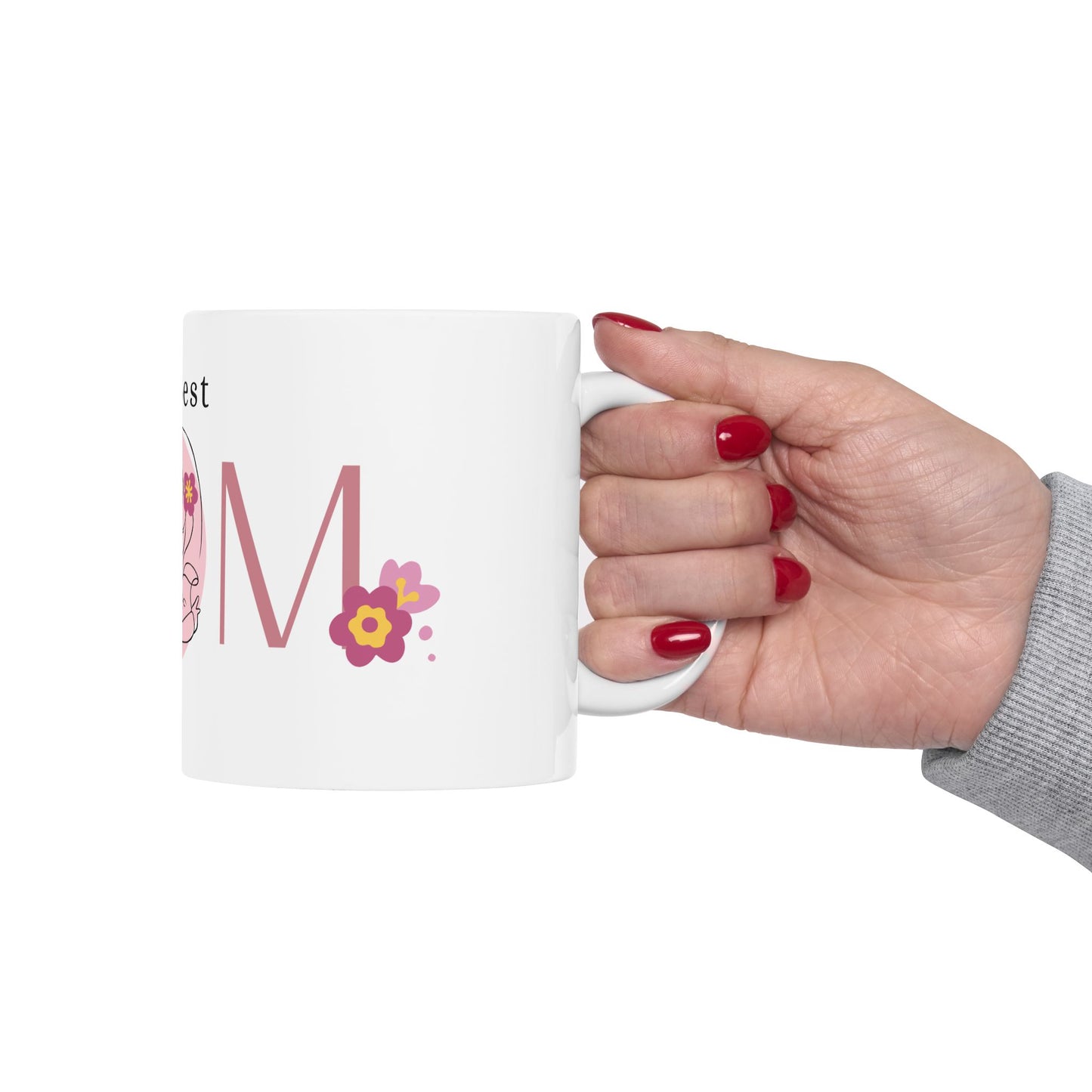 Ceramic Mug with Heartwarming 'Best Mom' Design – Perfect Gift for Mother's Day, Birthday, Love, Coffee Lovers, Personalized Mugs