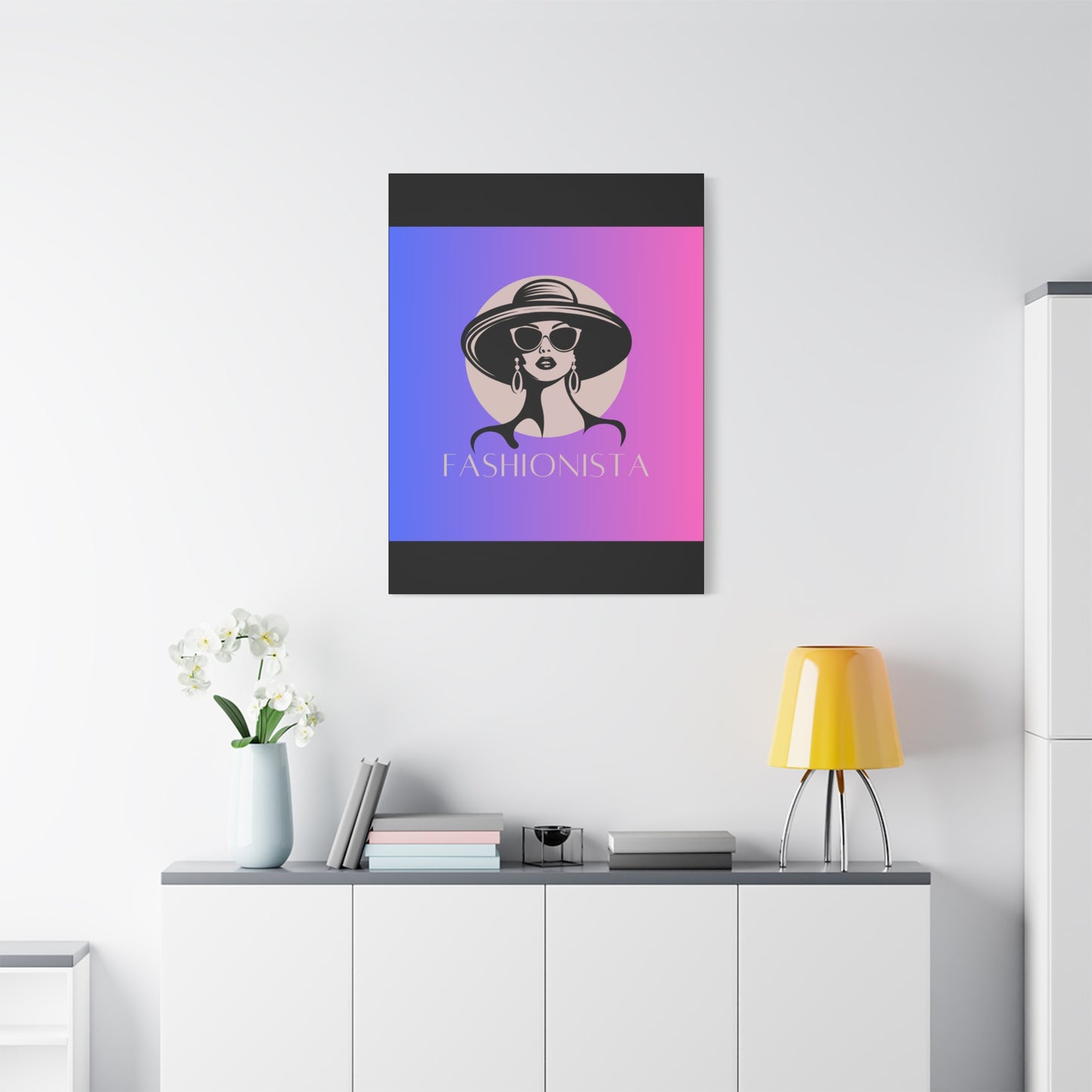 Fashionista Matte Canvas Wall Art, chic home decor, stylish gift for fashion lovers, wall decor, modern art piece, unique artwork