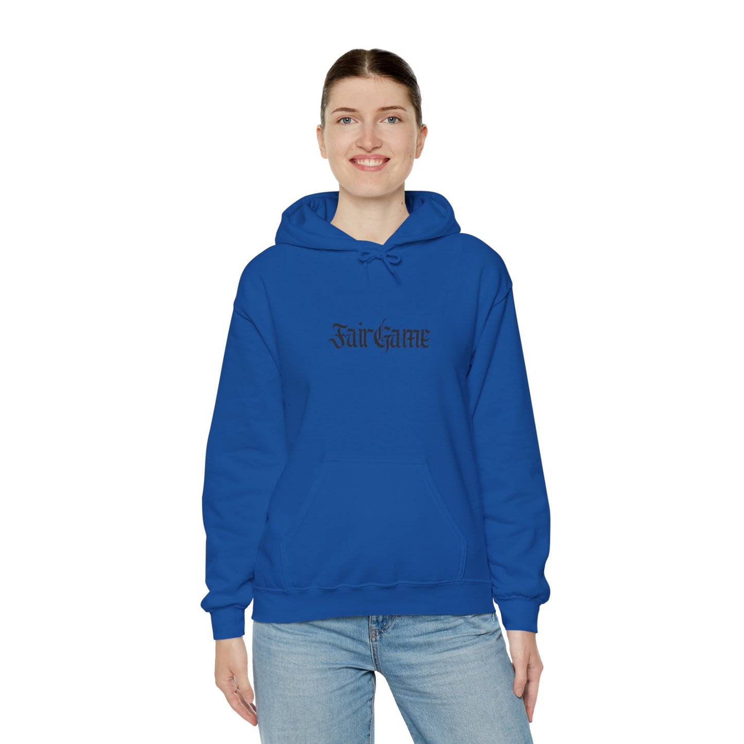 Fair Game Unisex Heavy Blend Hoodie, Cozy Sweatshirt, Casual Lounge Wear, Gift for Gamers, Comfortable Street Style